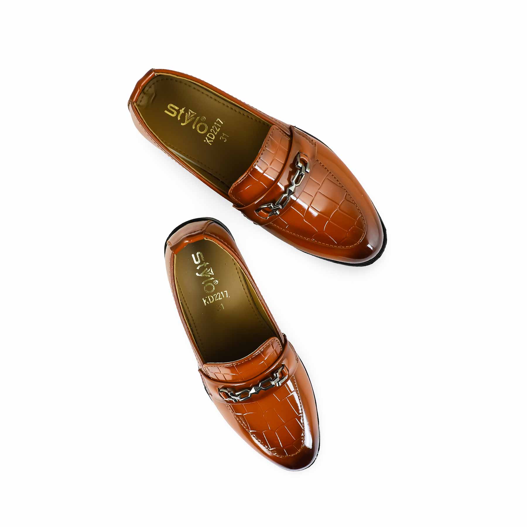 Boys Mustard Formal Shoes KD2217 - Image 4
