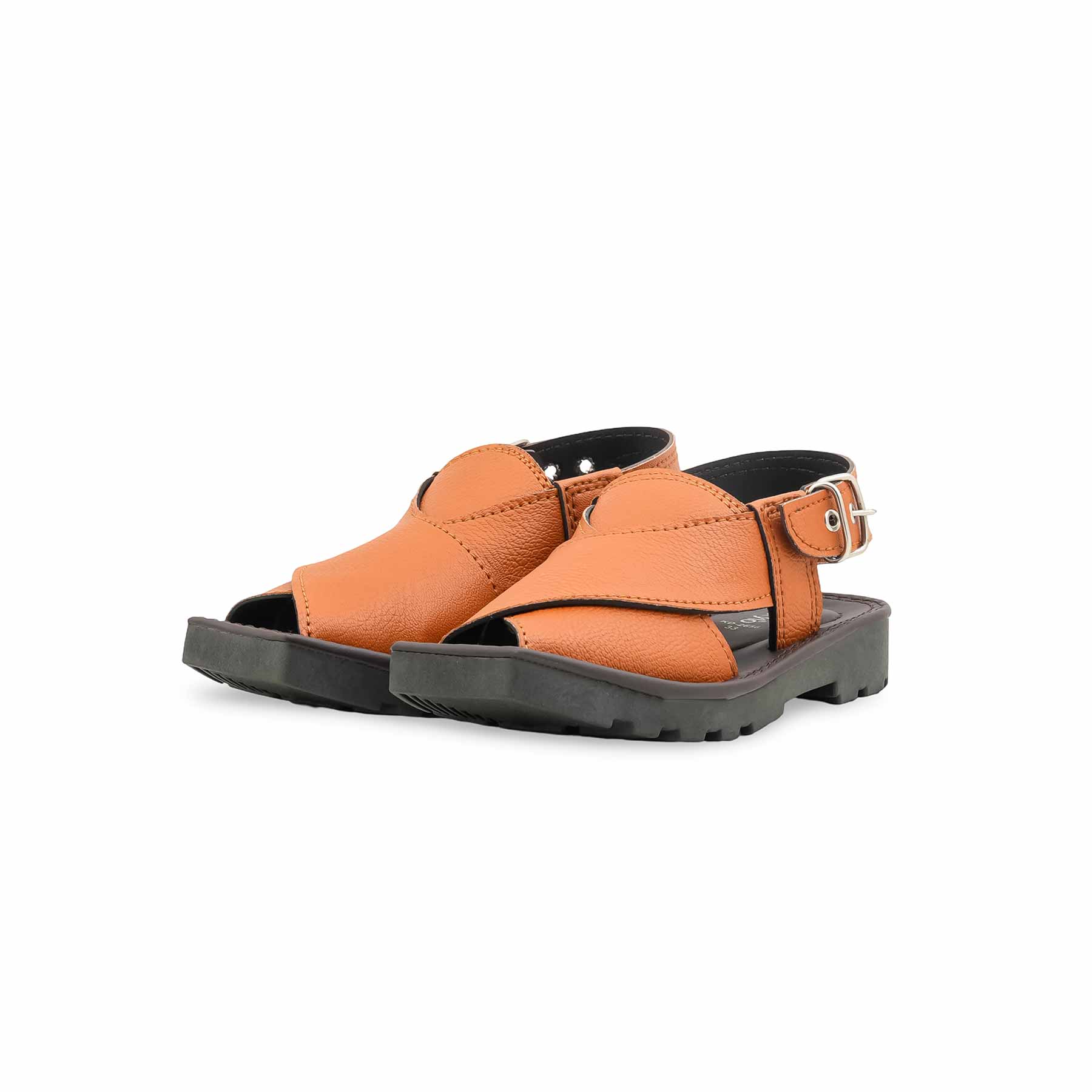 Boys Mustard Peshawari Chappal KD2656 - Image 3