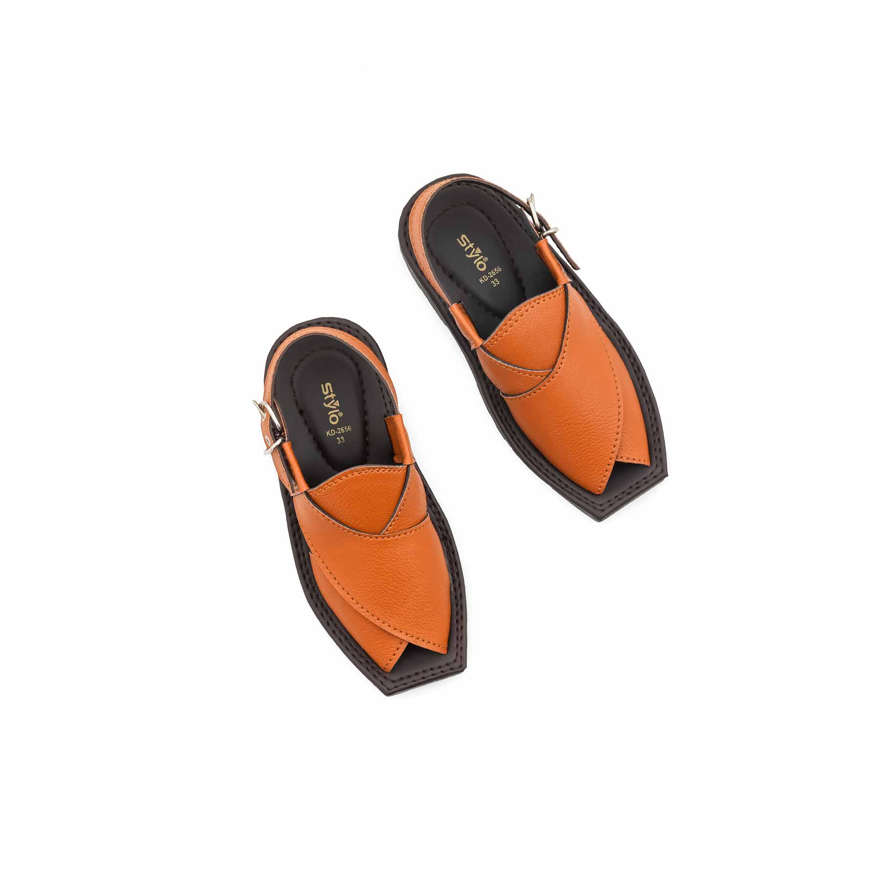 Boys Mustard Peshawari Chappal KD2656 - Image 5