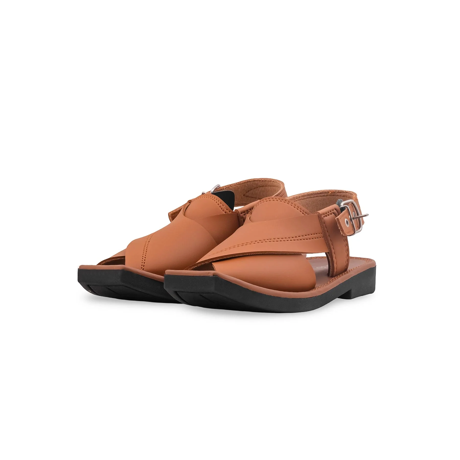 Boys Mustard Peshawari Chappal KD2678 - Image 3