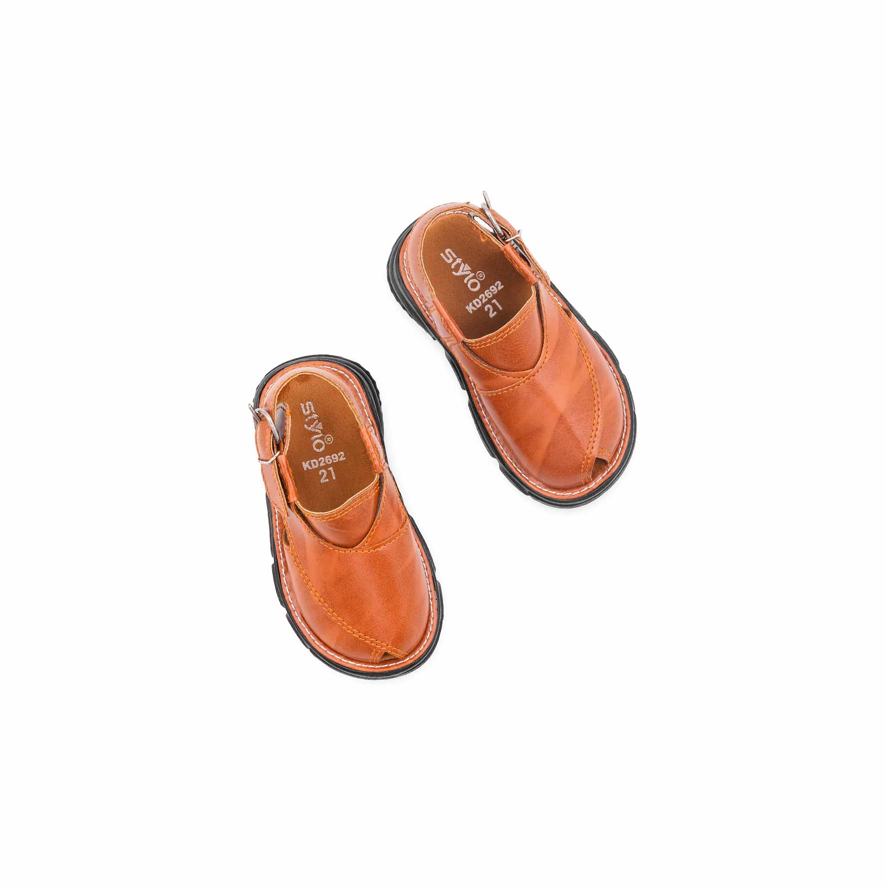 Boys Mustard Peshawari Chappal KD2692 - Image 5