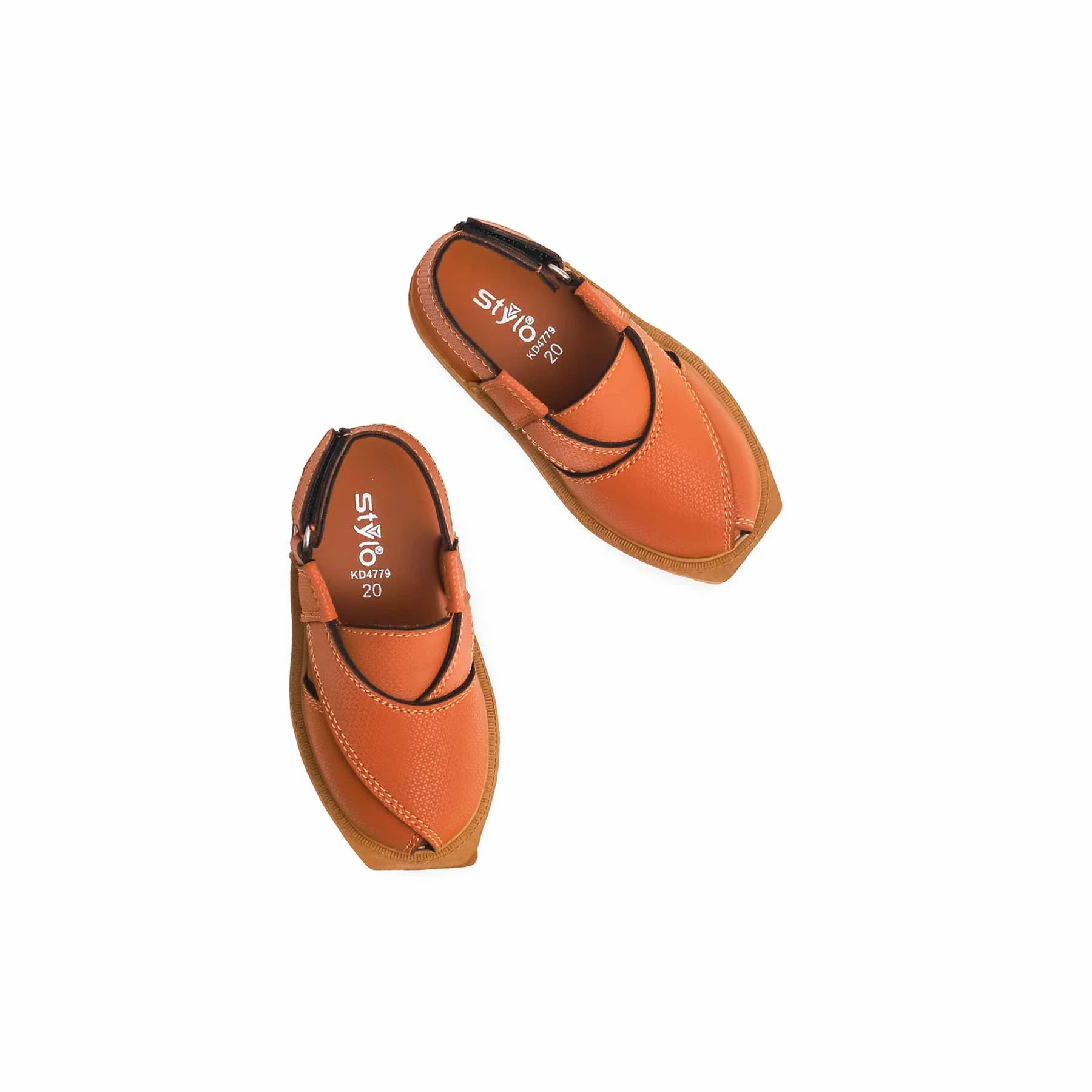 Boys Mustard Peshawari Chappal KD4779 - Image 5