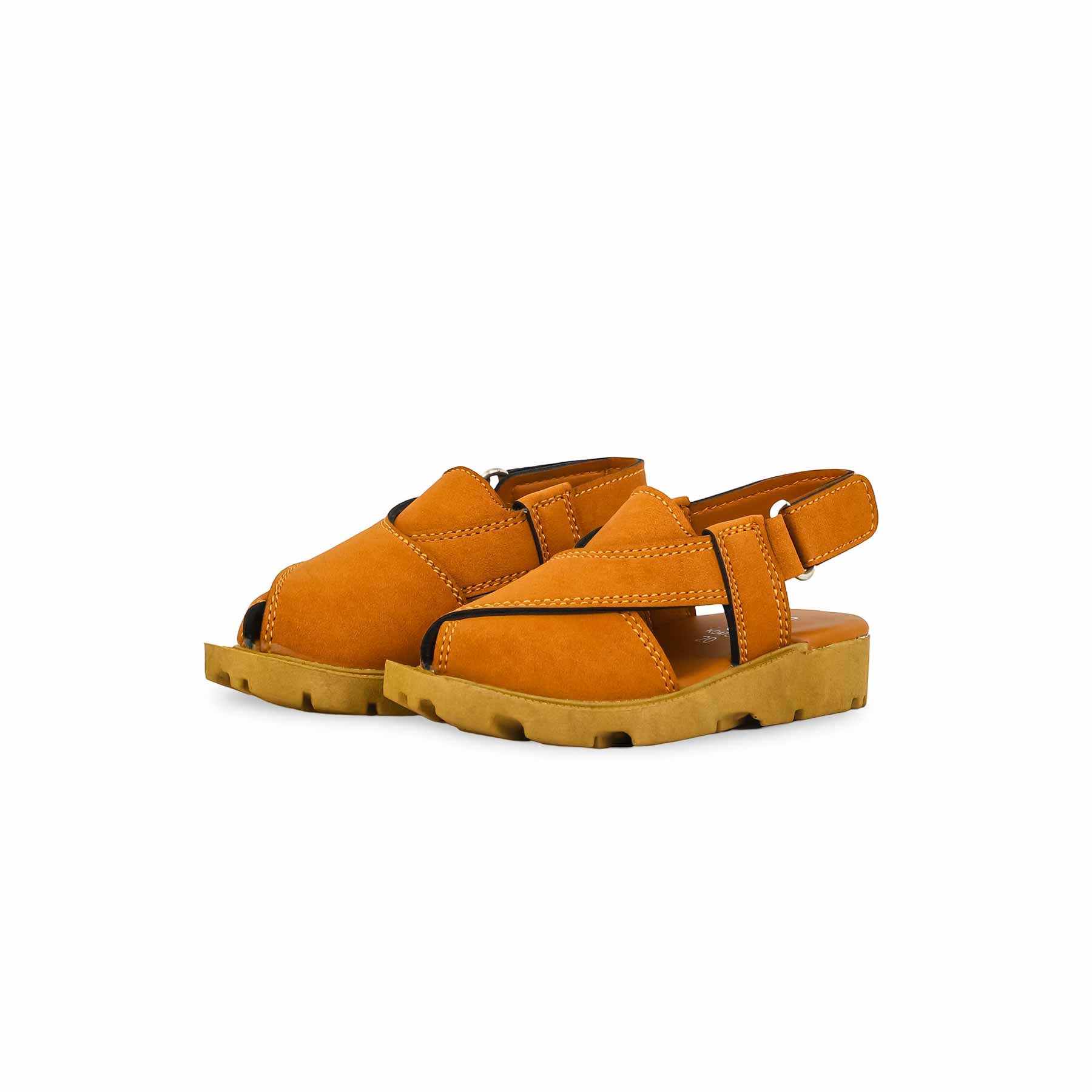 Boys Mustard Peshawari Chappal KD4780 - Image 3