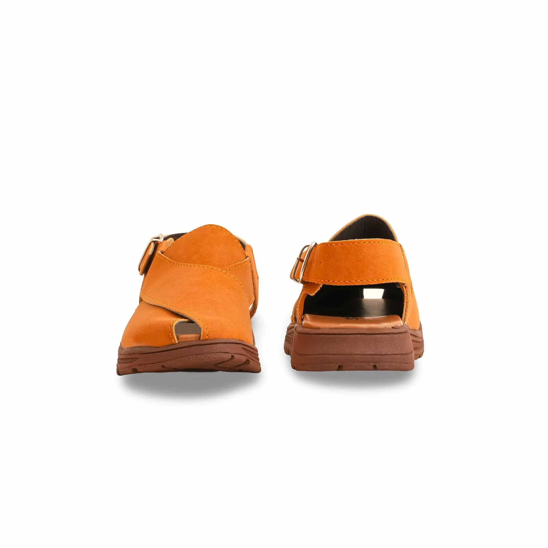 Boys Mustard Peshawari Chappal KD4840 - Image 4
