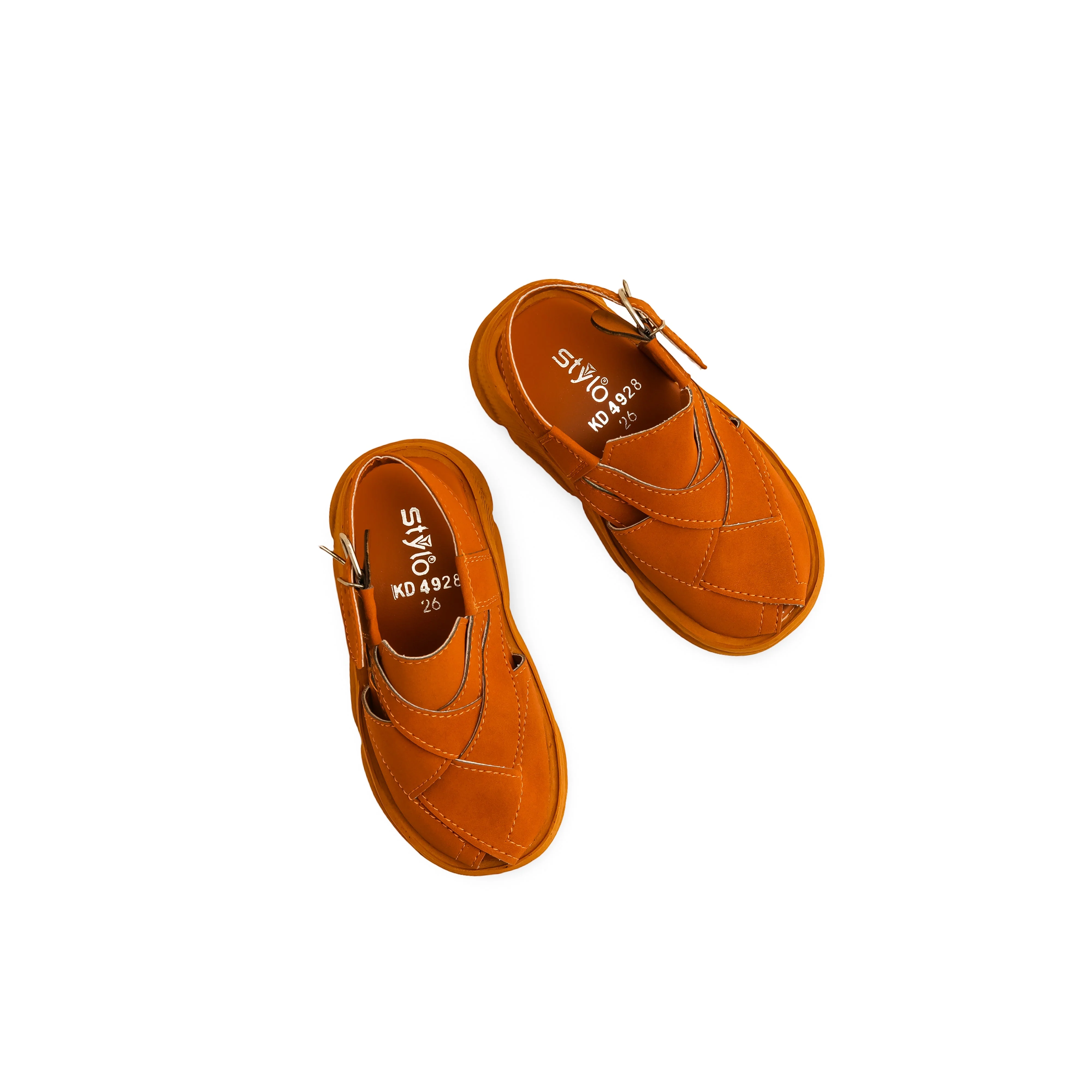Boys Mustard Peshawari Chappal KD4928 - Image 5