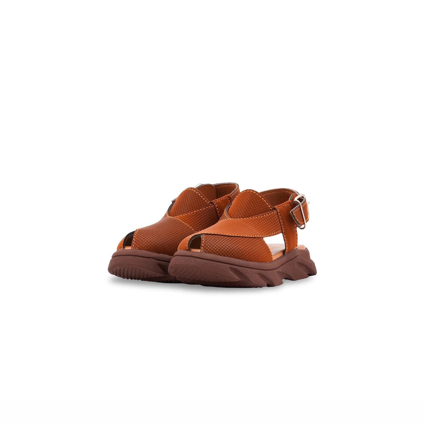 Boys Mustard Peshawari Chappal KD4956 - Image 3