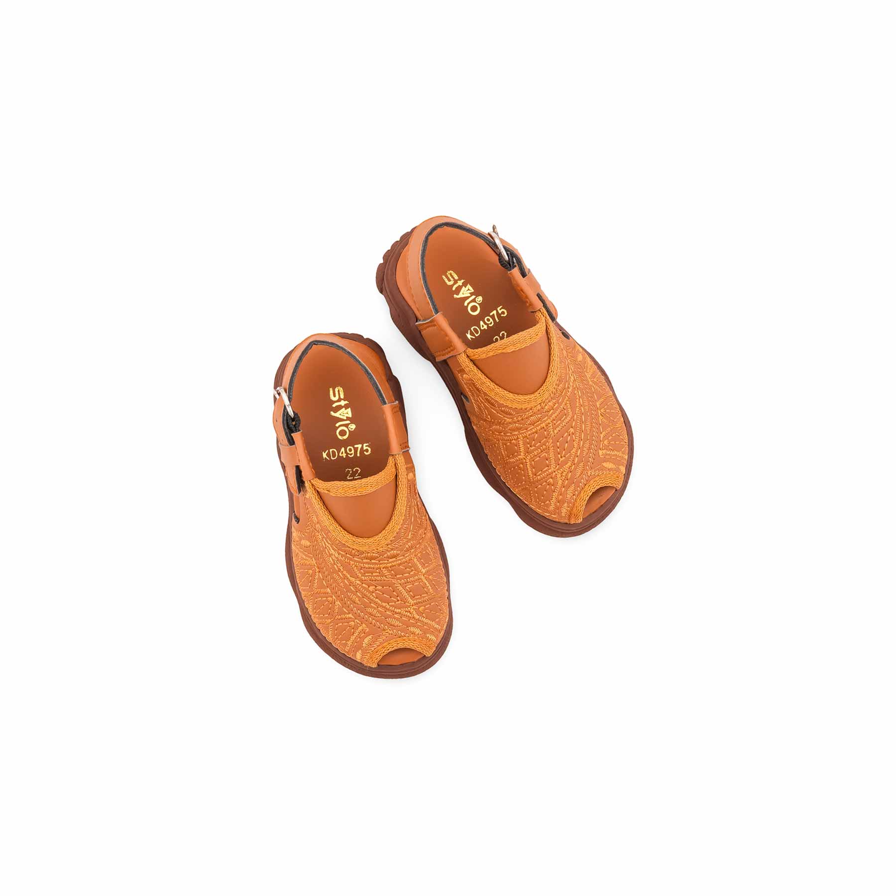 Boys Mustard Peshawari Chappal KD4975 - Image 5