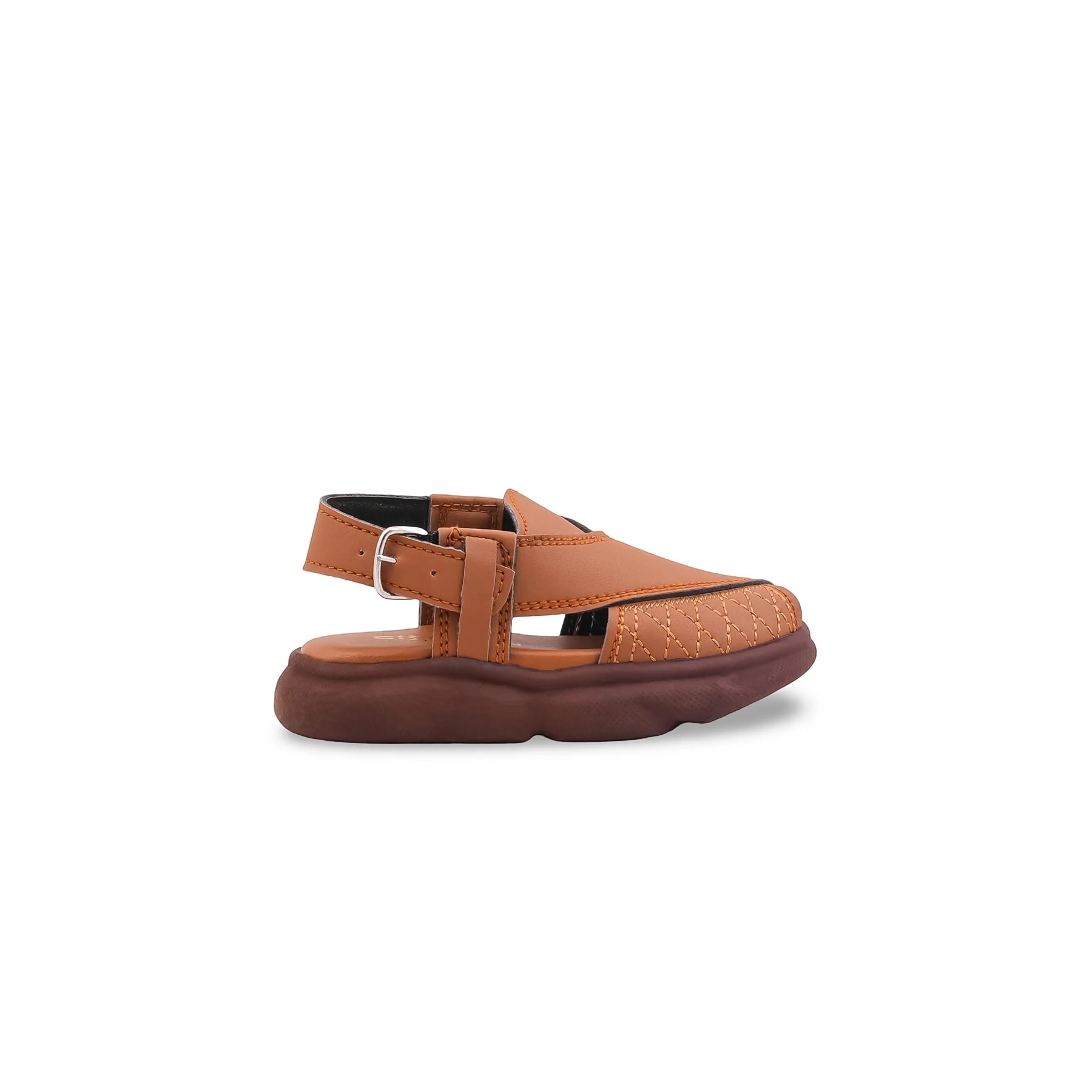 Boys Mustard Peshawari Chappal KD4976 - Image 2