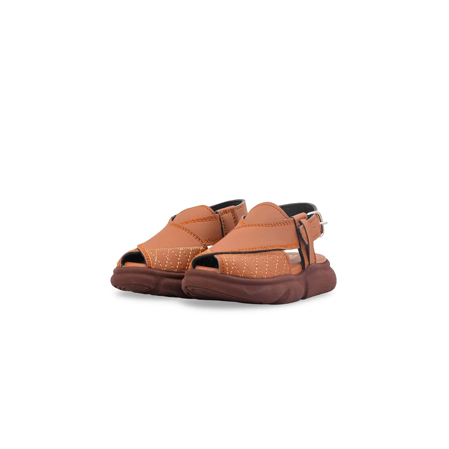 Boys Mustard Peshawari Chappal KD4976 - Image 3