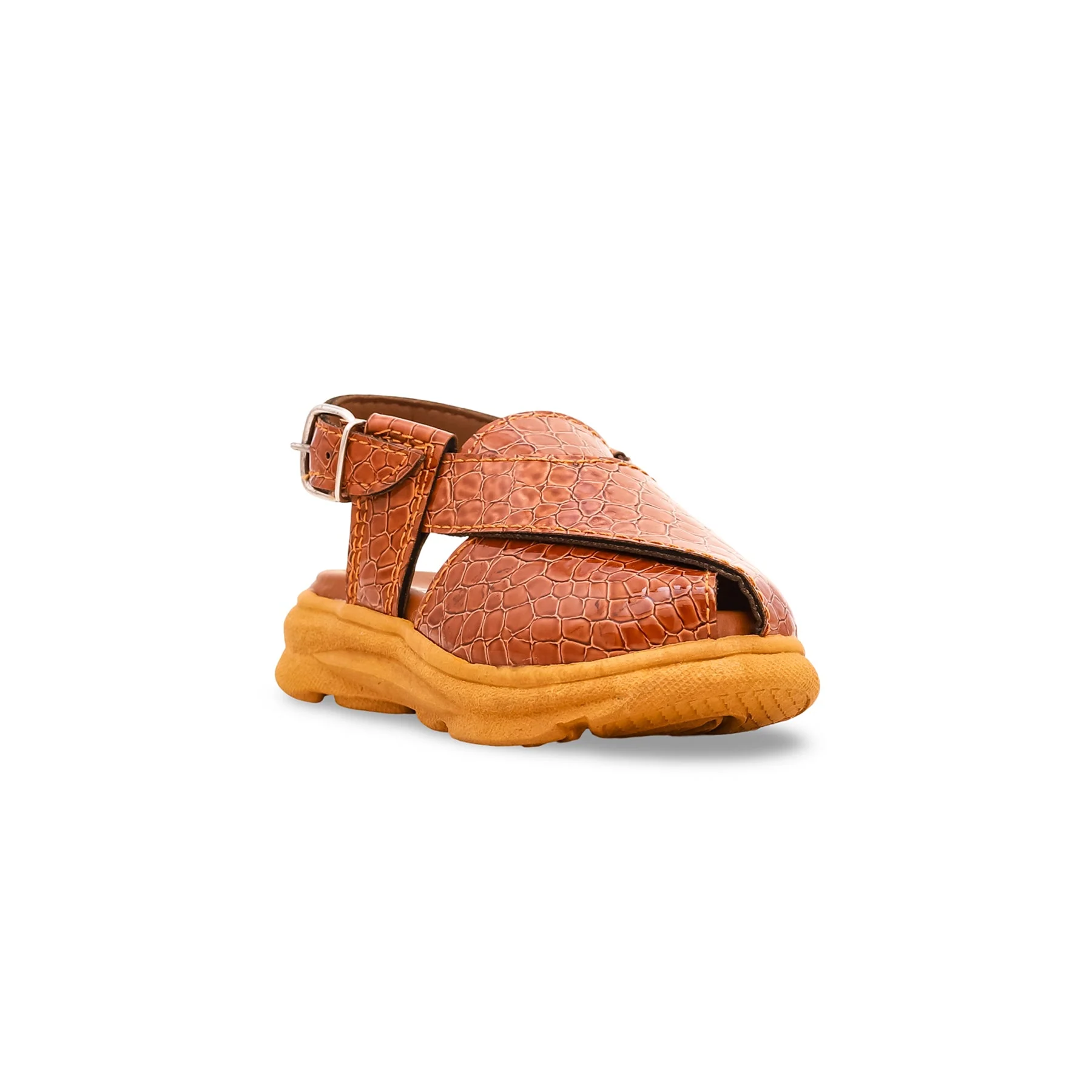 Boys Mustard Peshawari Chappal KD9458 - Image 2