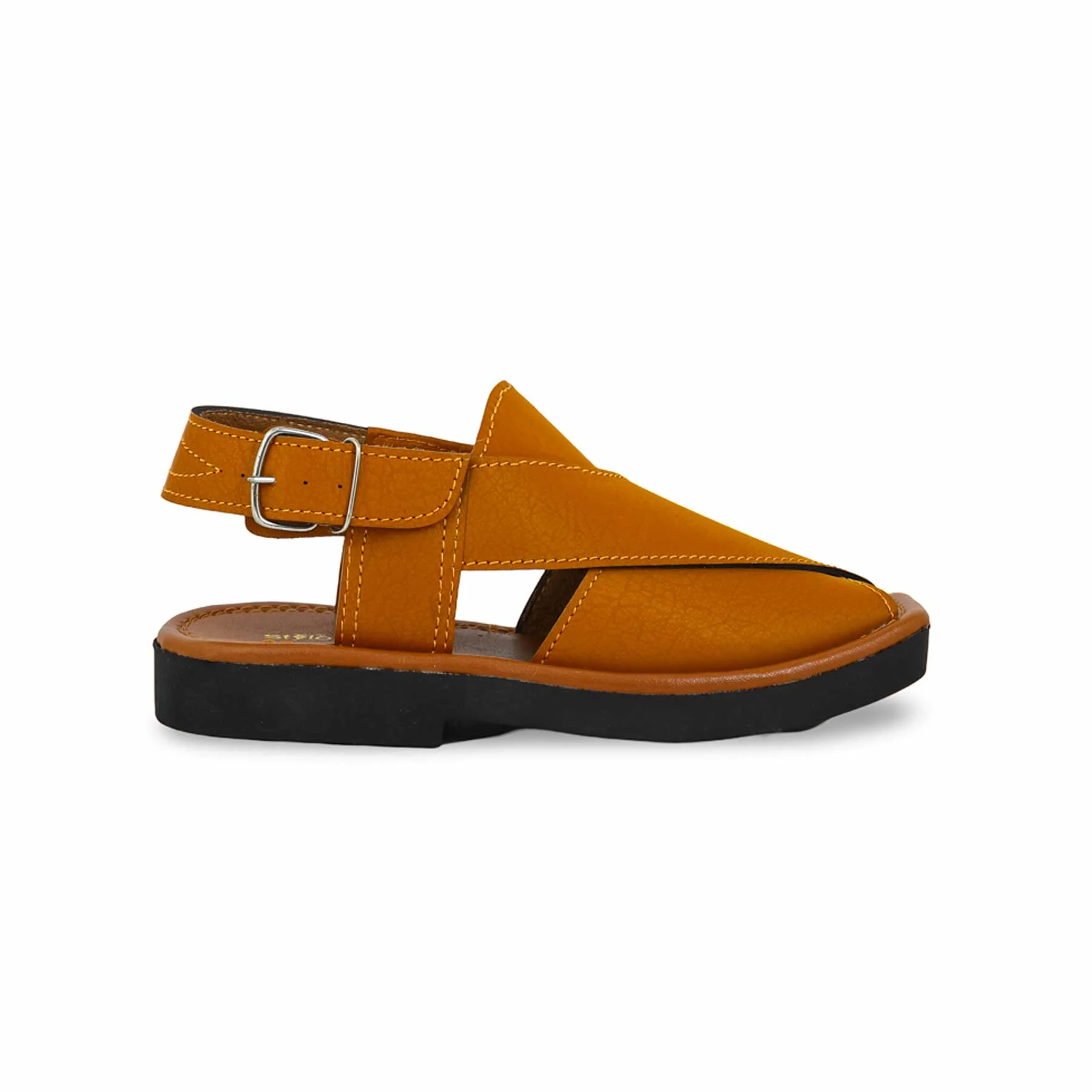 Boys Mustard Peshawari Chappal KD9937 - Image 2