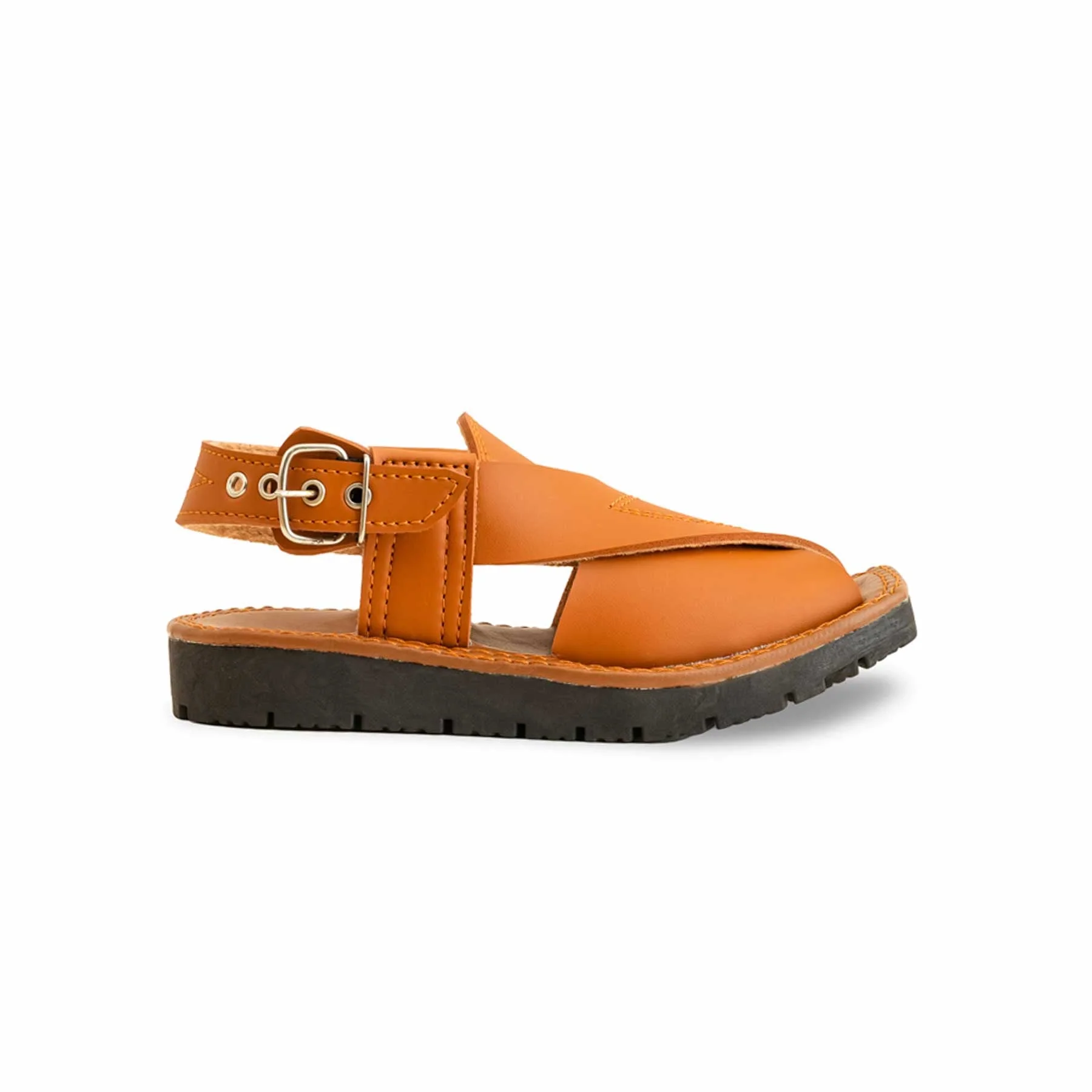 Boys Mustard Peshawari Chappal KD9947 - Image 2
