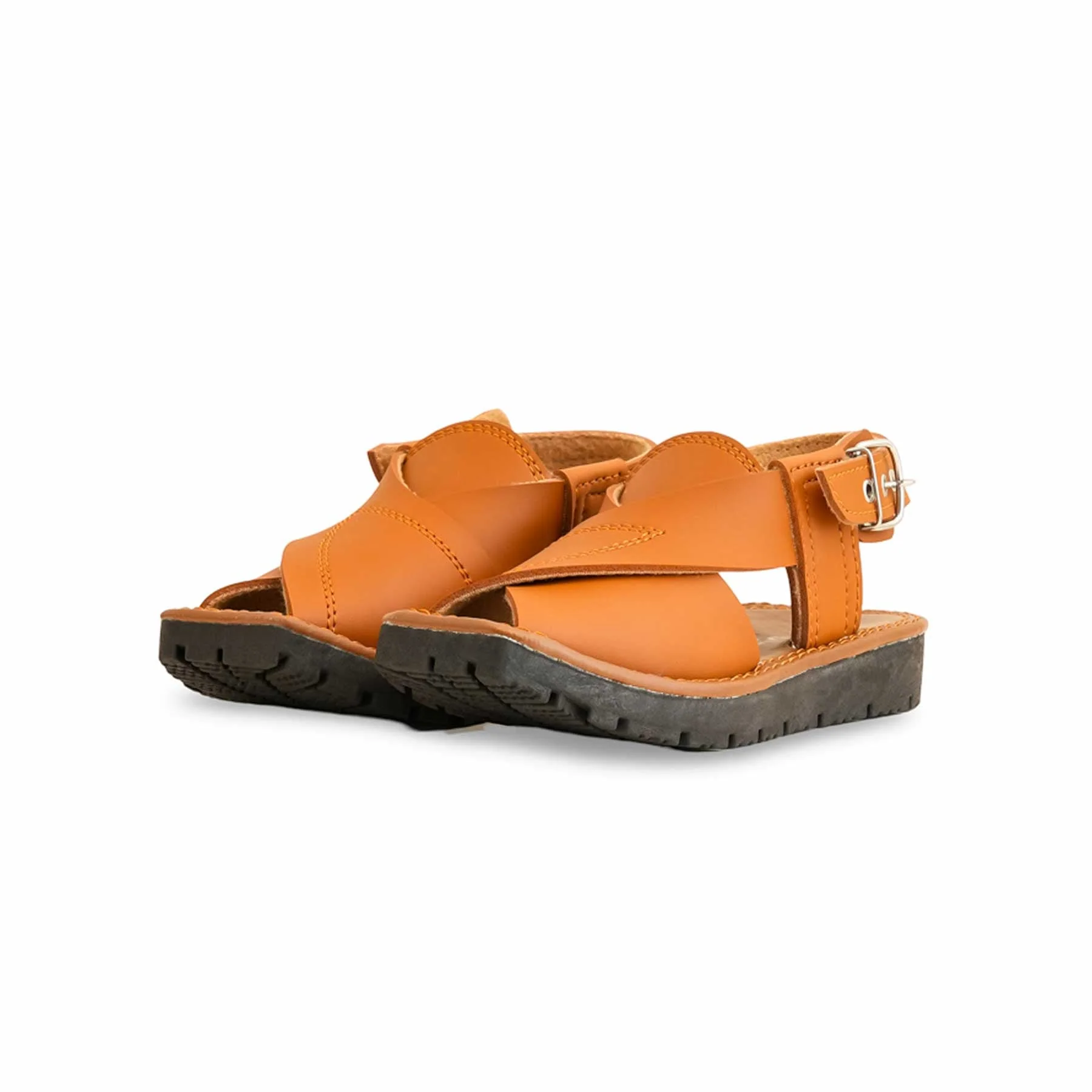 Boys Mustard Peshawari Chappal KD9947 - Image 3