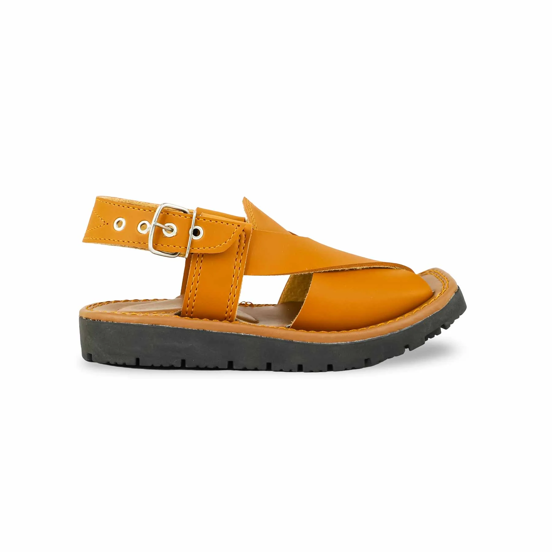 Boys Mustard Peshawari Chappal KD9958 - Image 2
