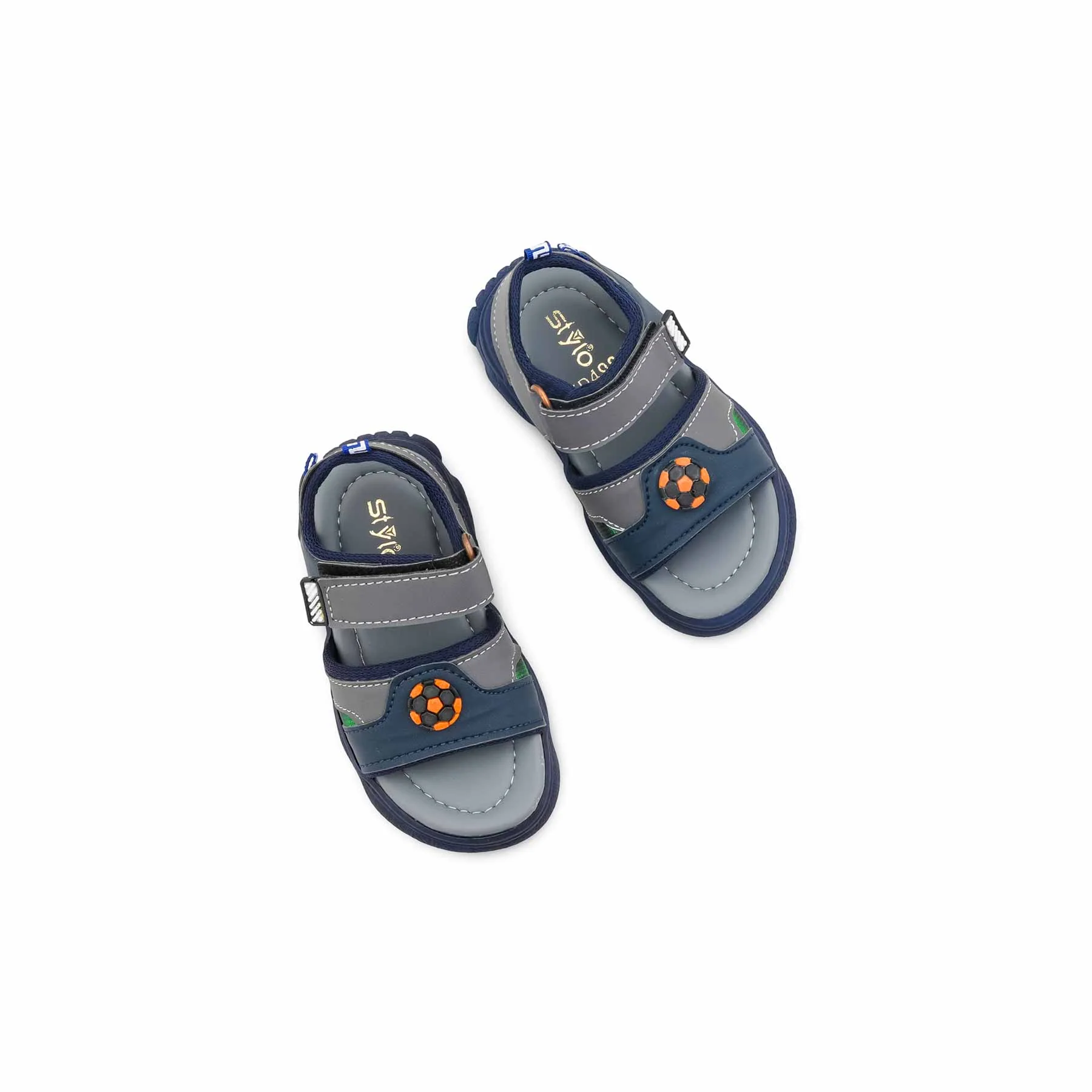 Boys Navy Casual Sandal KD4984 - Image 5