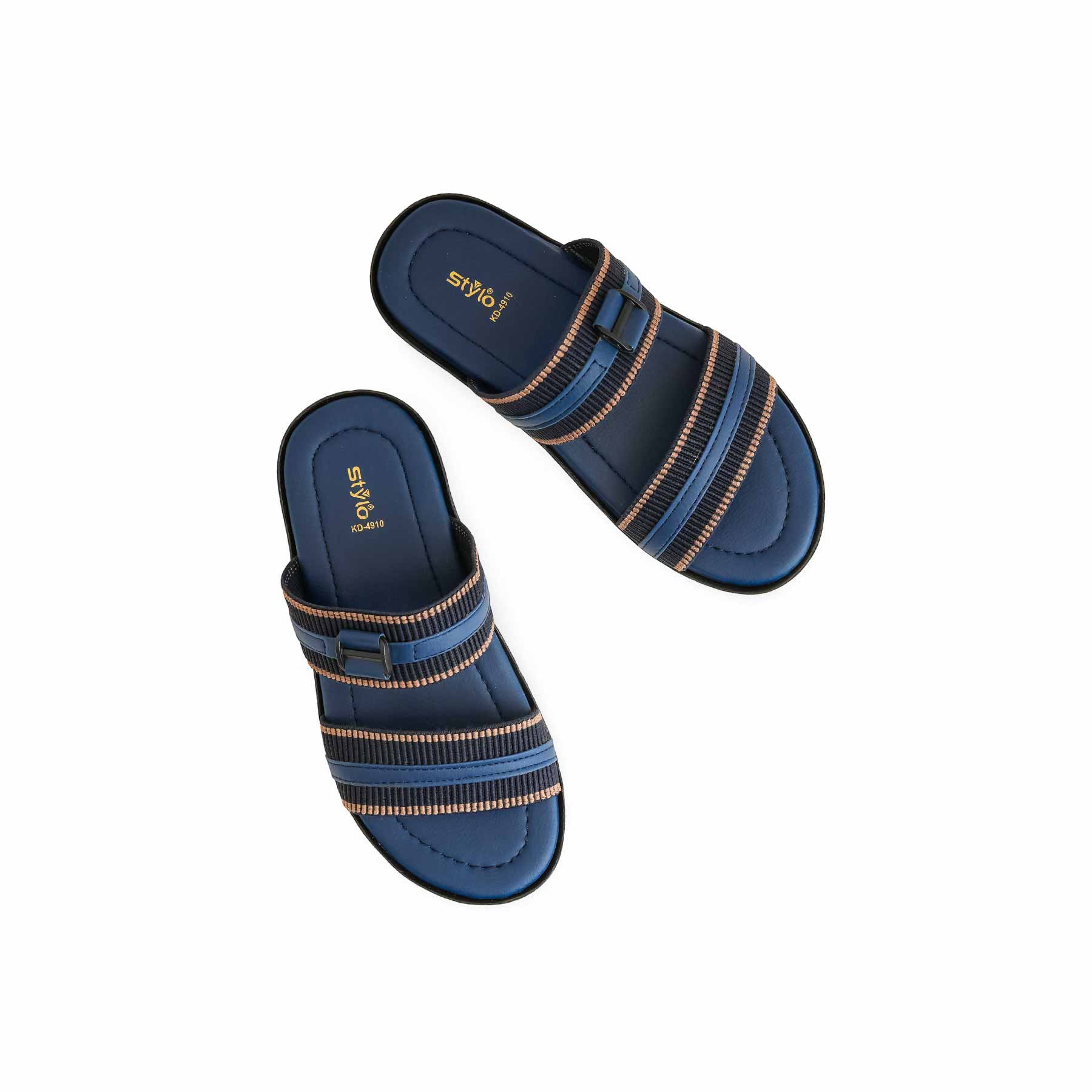 Boys Navy Casual Slipper KD4910 - Image 5