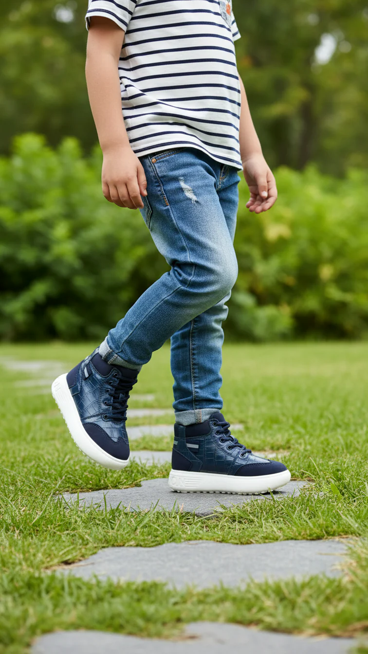 Boys Navy Formal Long Shoes KD8081