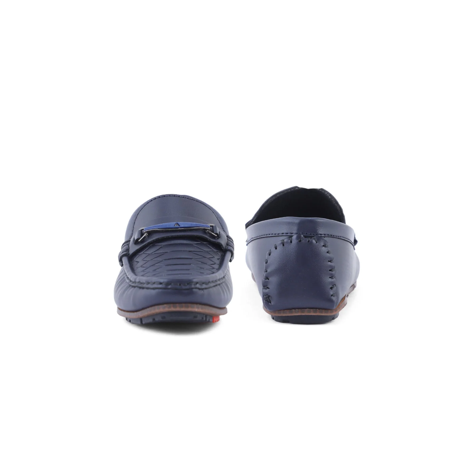 Boys Navy Formal Moccasin KD0837 - Image 3