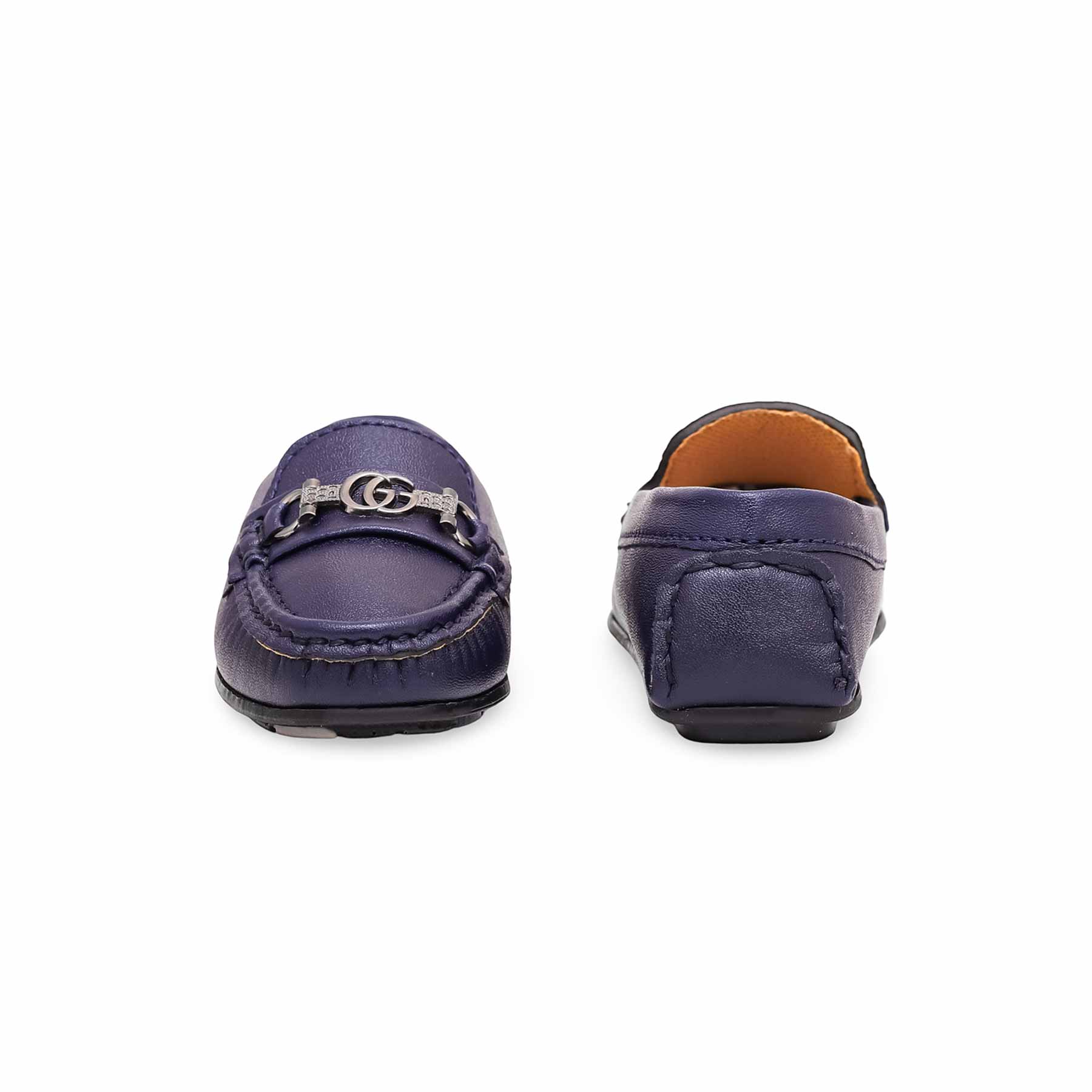 Boys Navy Formal Moccasin KD0982 - Image 3