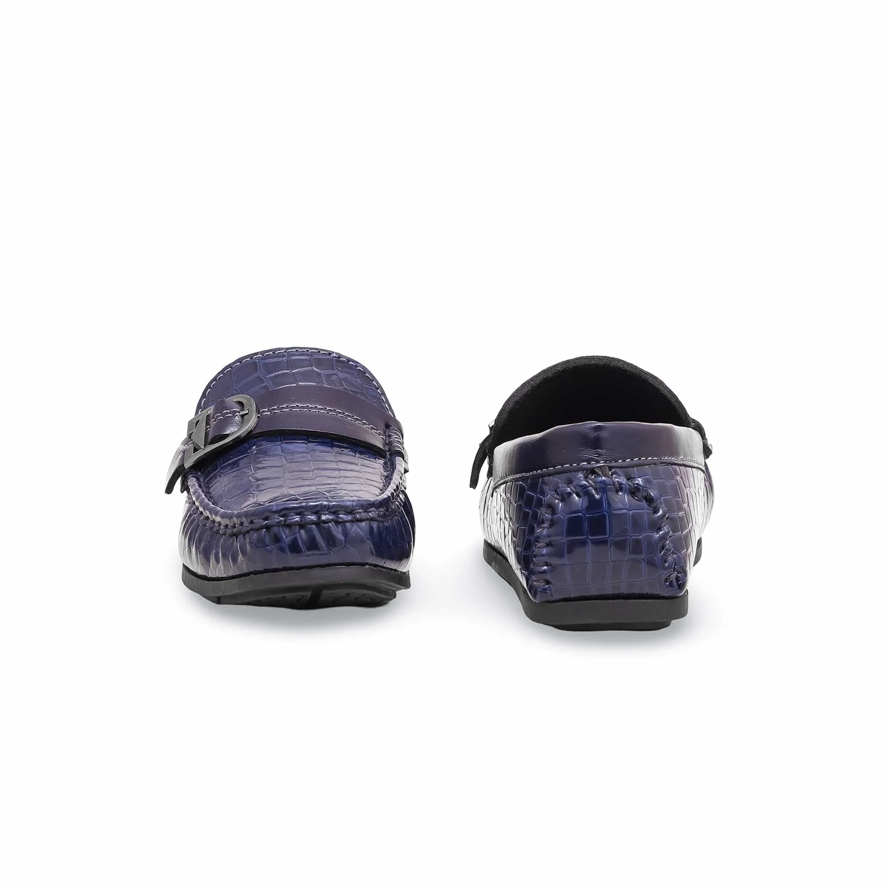 Boys Navy Formal Moccasin KD2195 - Image 4