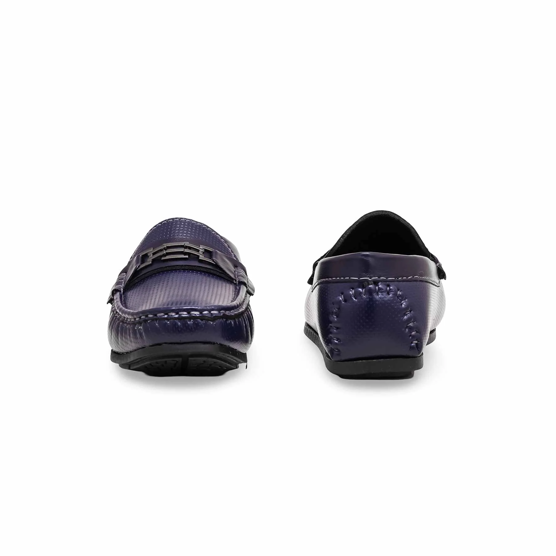 Boys Navy Formal Moccasin KD2196 - Image 3