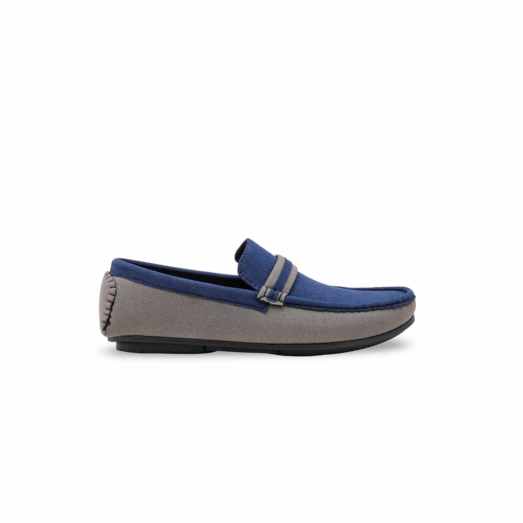 Boys Navy Formal Moccasin KD2516 - Image 2