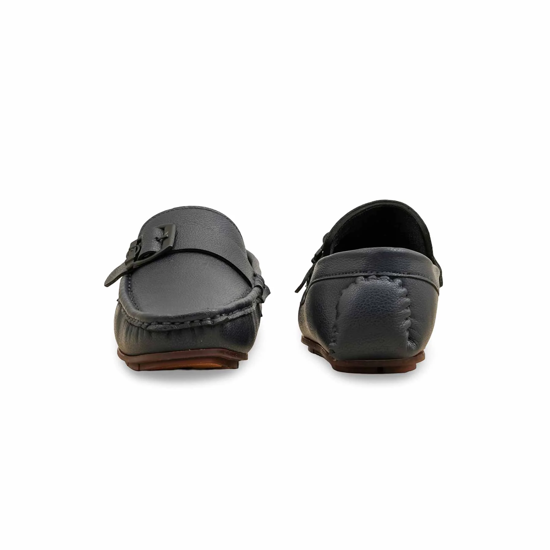 Boys Navy Formal Moccasin KD2520 - Image 4