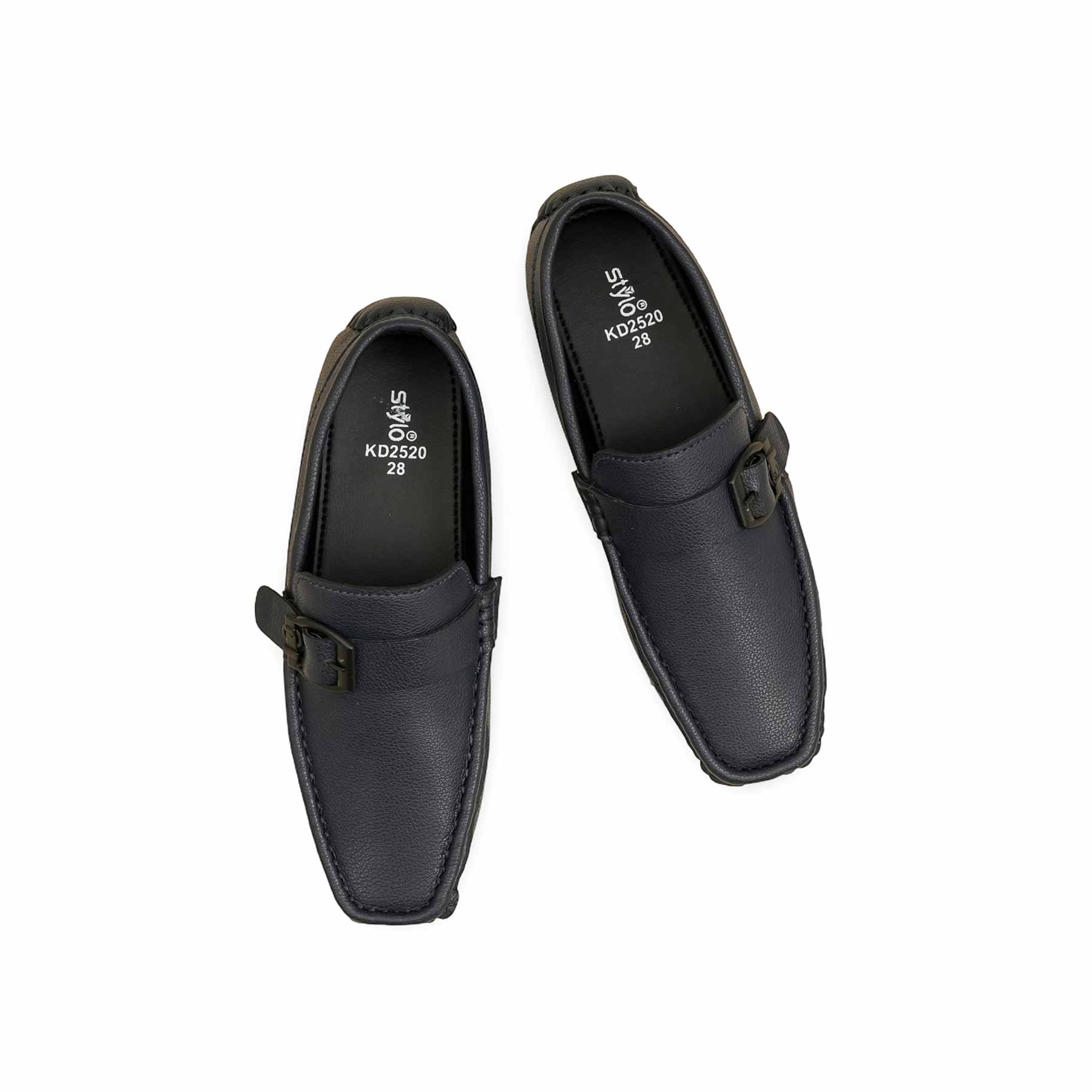 Boys Navy Formal Moccasin KD2520 - Image 5