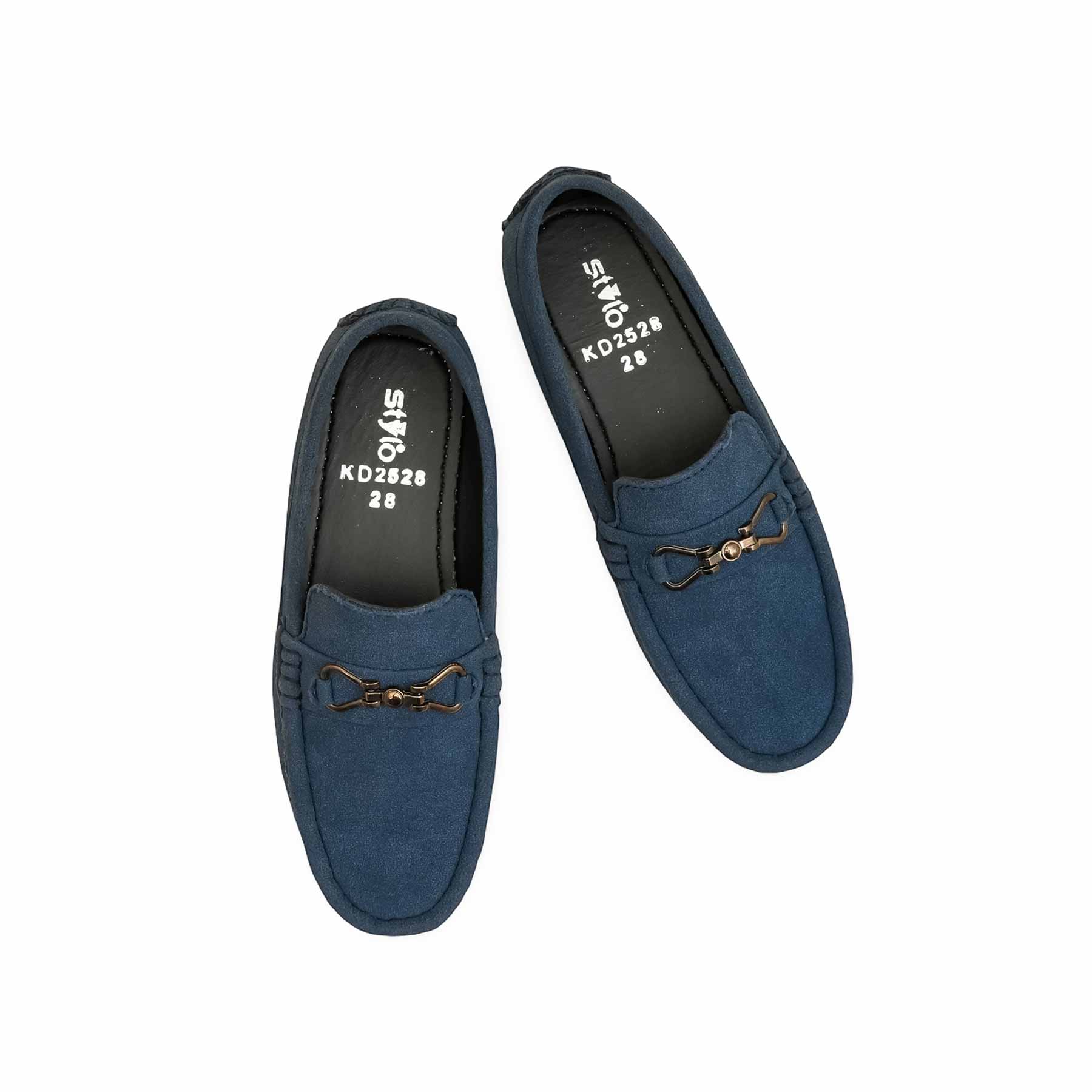 Boys Navy Formal Moccasin KD2528 - Image 5