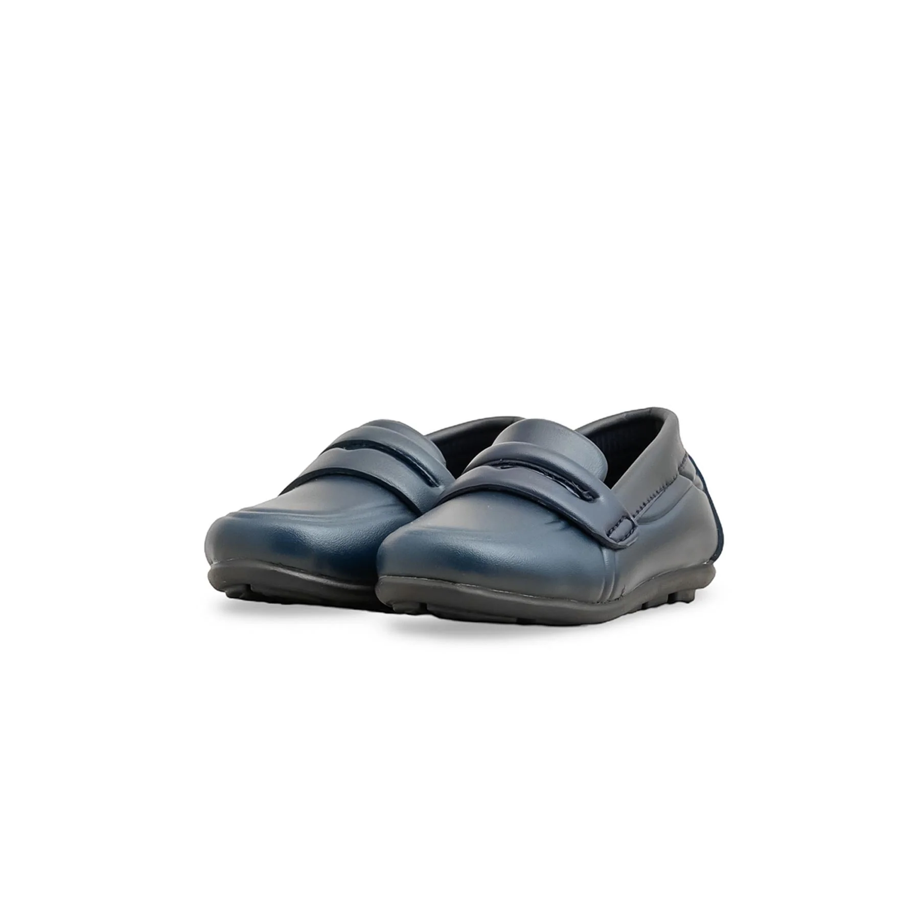 Boys Navy Formal Moccasin KD2555 - Image 3