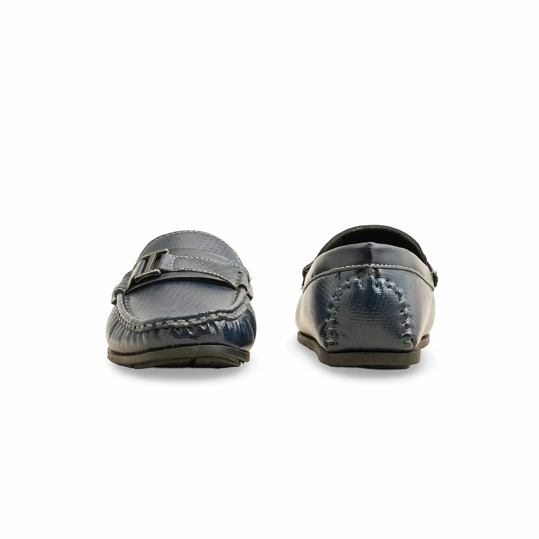 Boys Navy Formal Moccsin KD0999 - Image 4