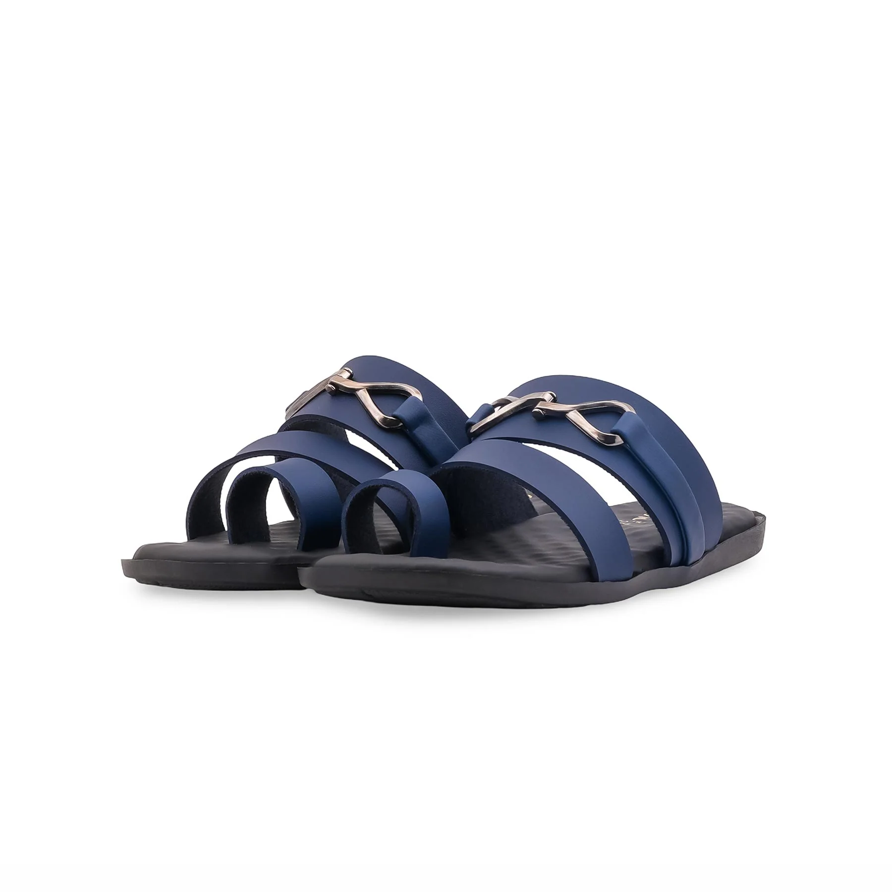 Boys Navy Formal Slipper KD2657 - Image 2