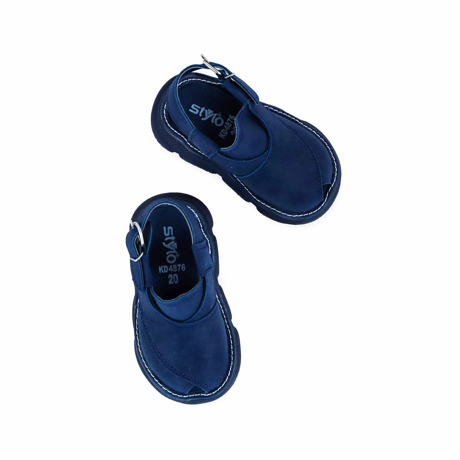 Boys Navy Peshawari Chappal KD4876 - Image 5
