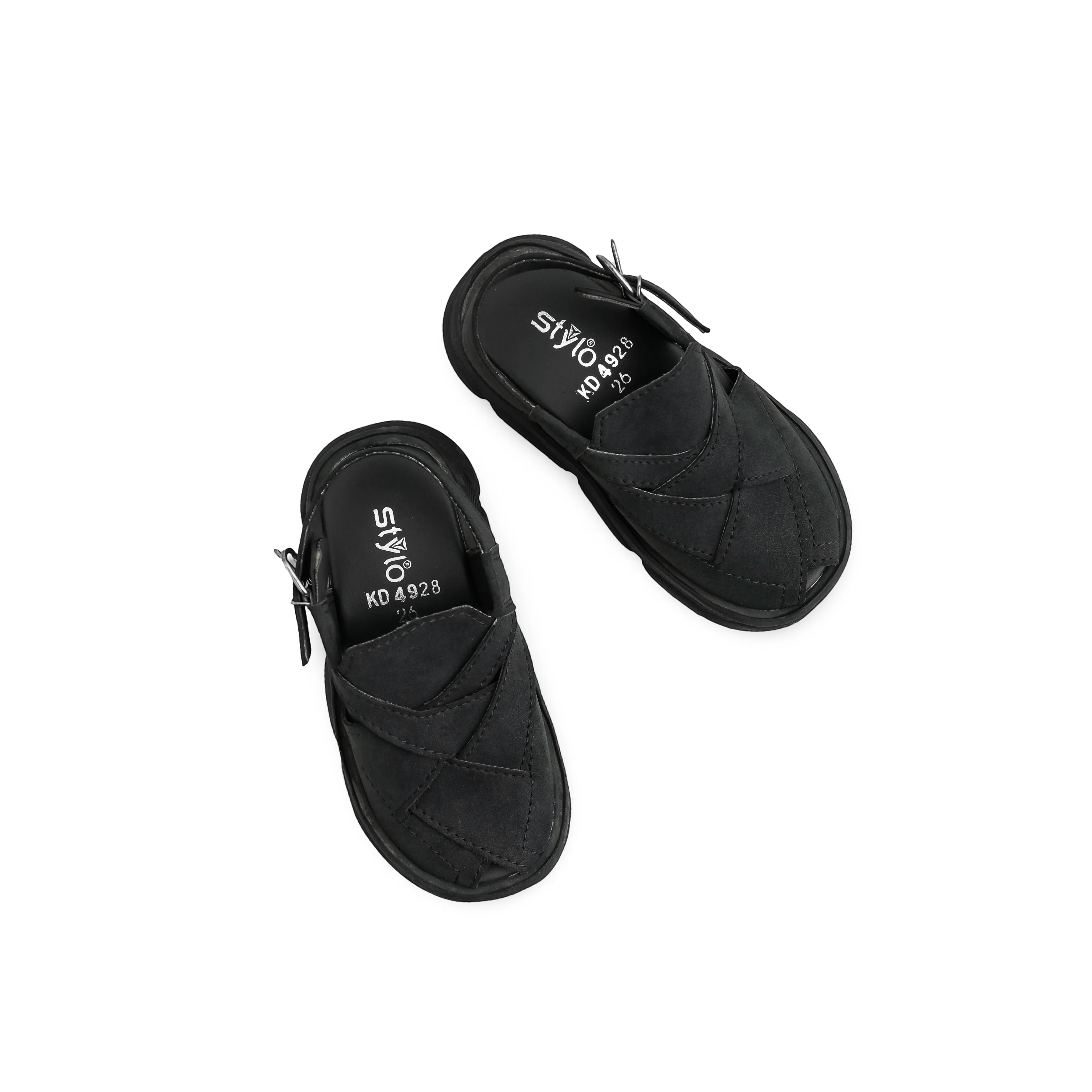 Boys Navy Peshawari Chappal KD4928 - Image 5