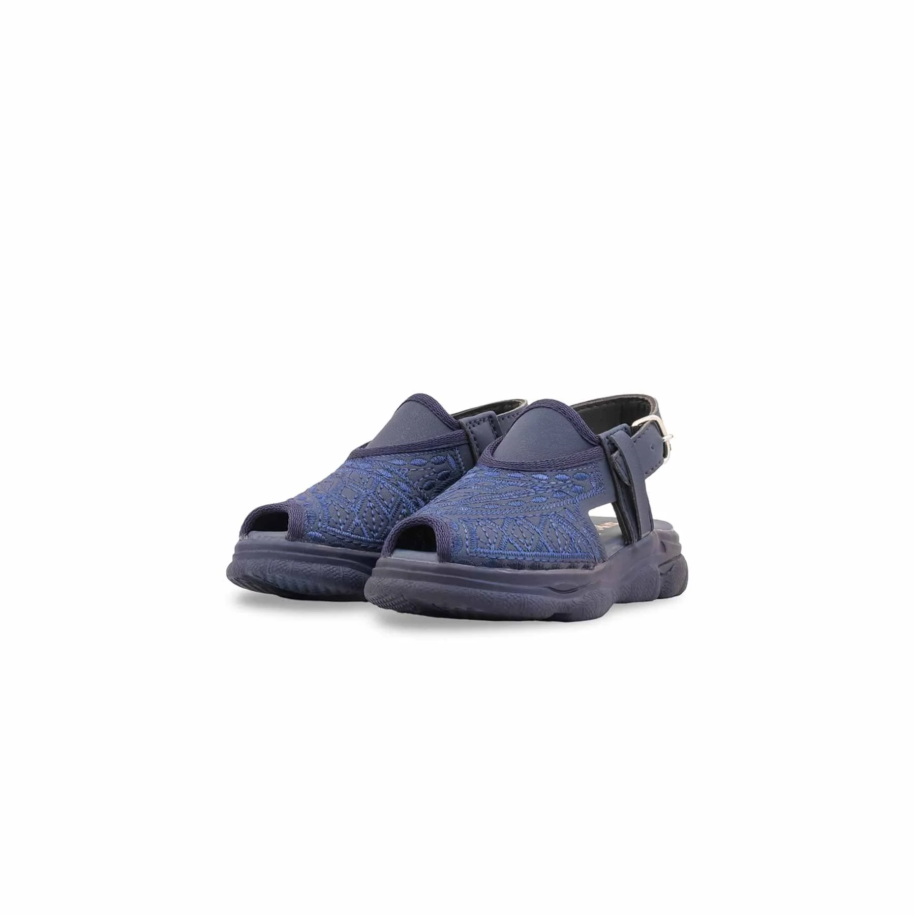 Boys Navy Peshawari Chappal KD4975 - Image 3