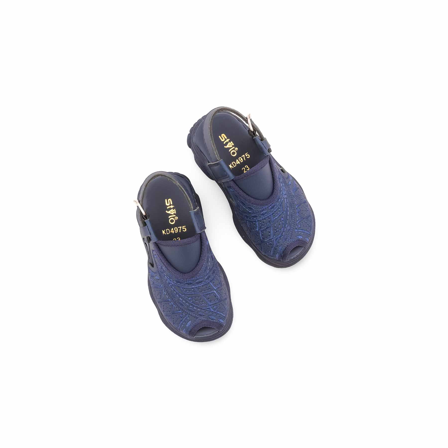 Boys Navy Peshawari Chappal KD4975 - Image 5