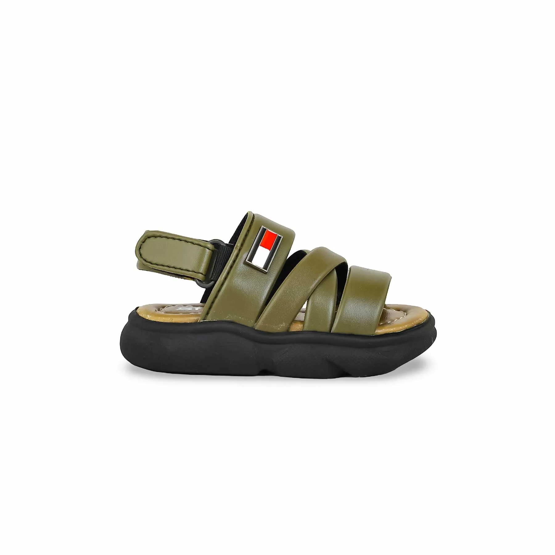 Boys Olive Formal Sandal KD4730 - Image 2