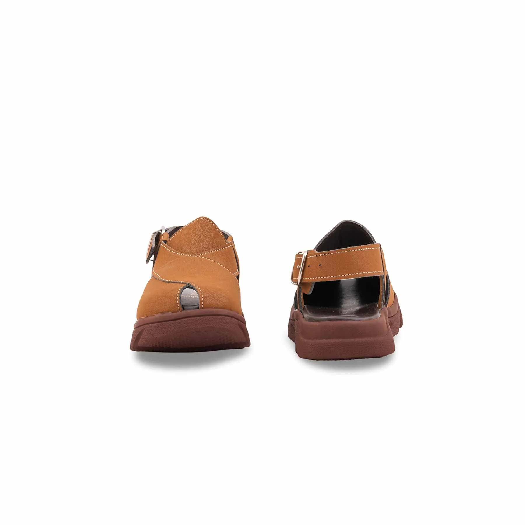Boys Olive Peshawari Chappal KD4957 - Image 4
