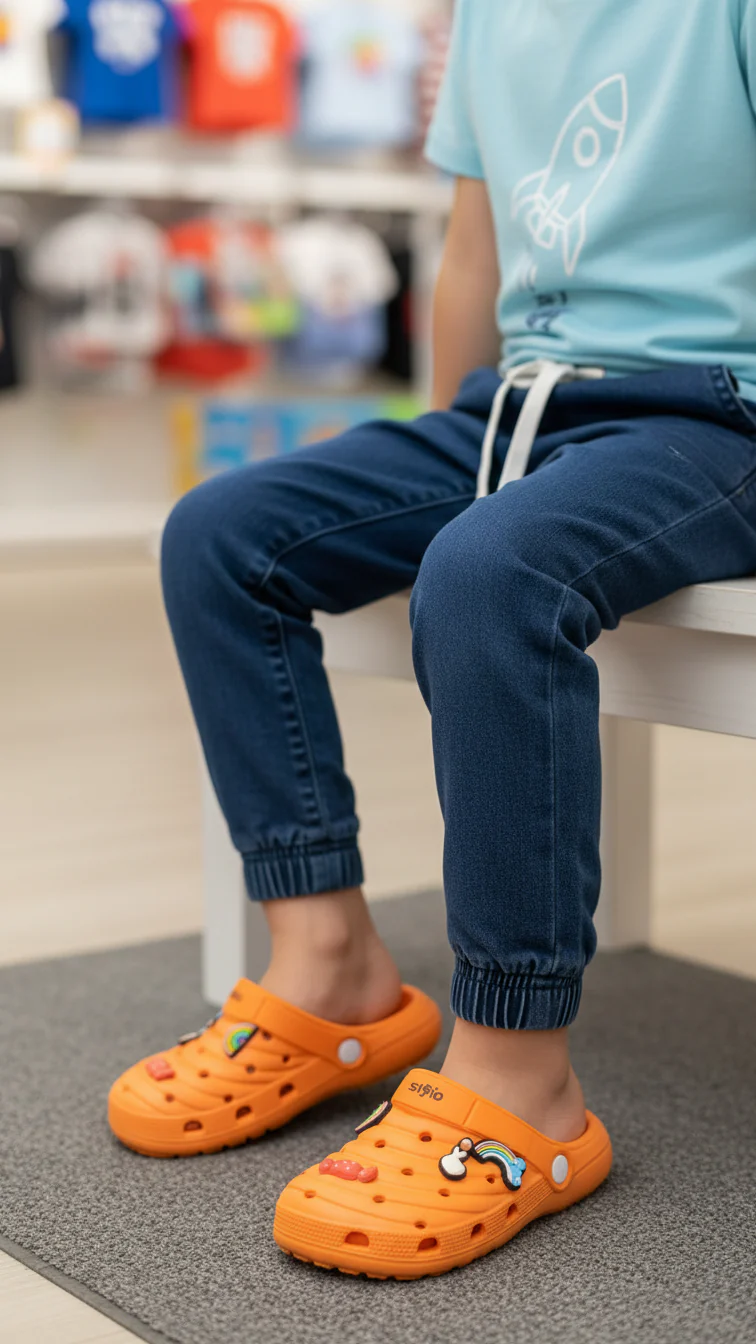 Boys Orange Casual Flip Flop KD5729