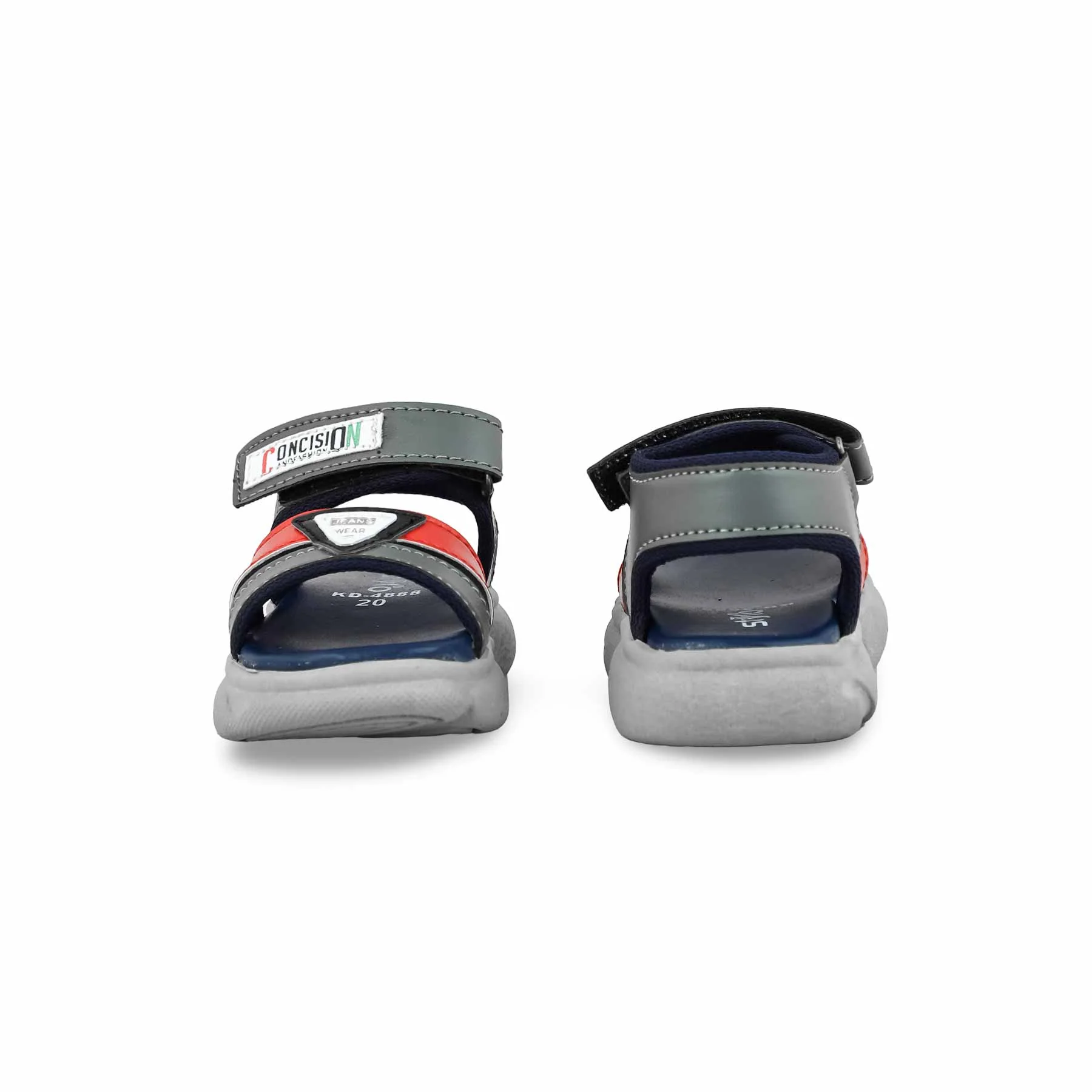 Boys Red Casual Sandal KD4888 - Image 4
