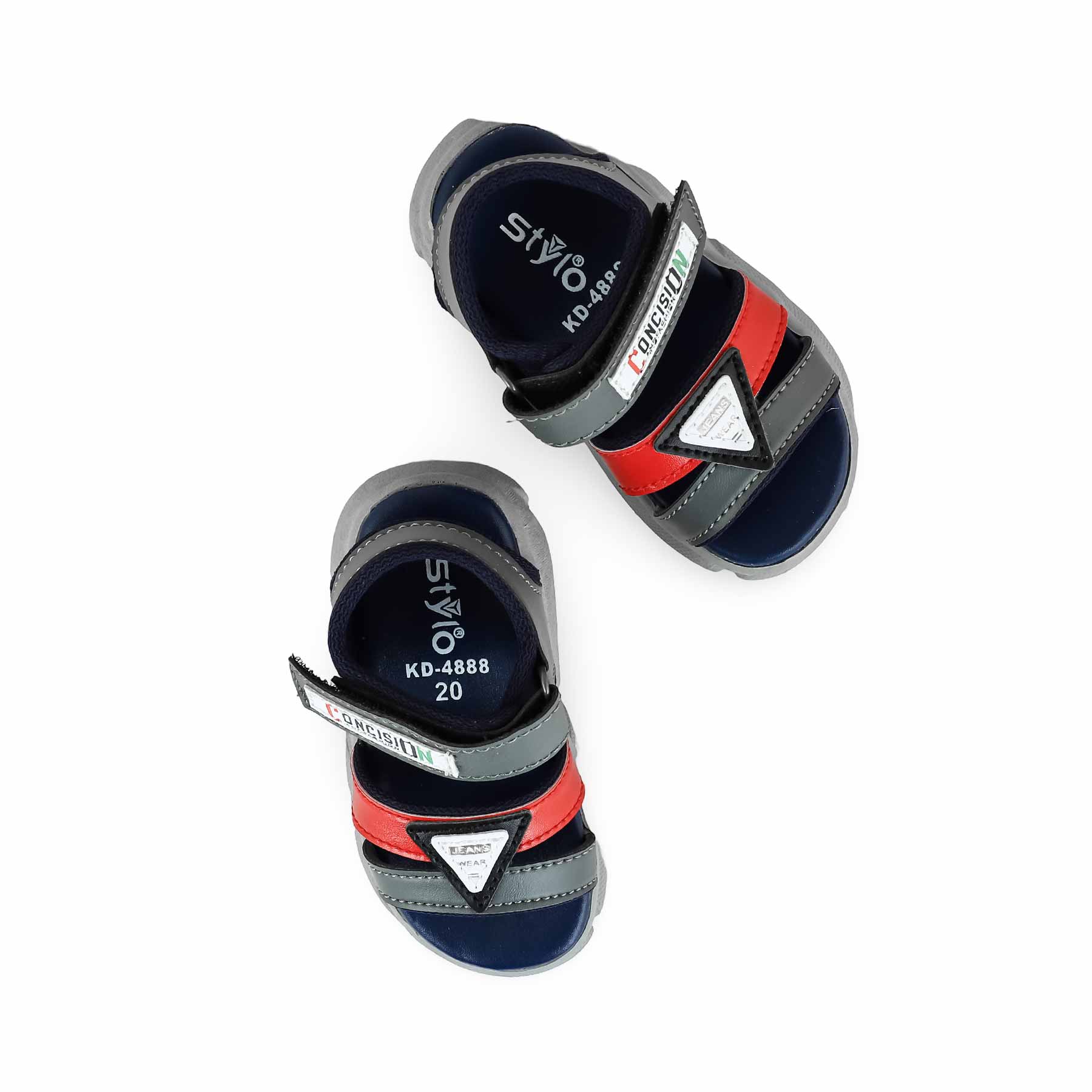 Boys Red Casual Sandal KD4888 - Image 5