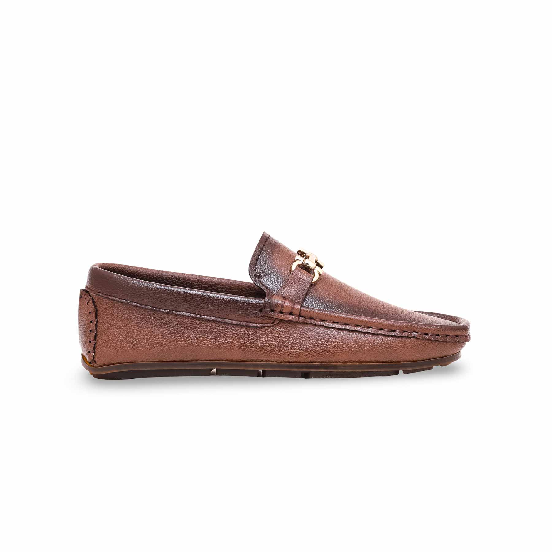 Boys Rust Formal Moccasin KD0857 - Image 2