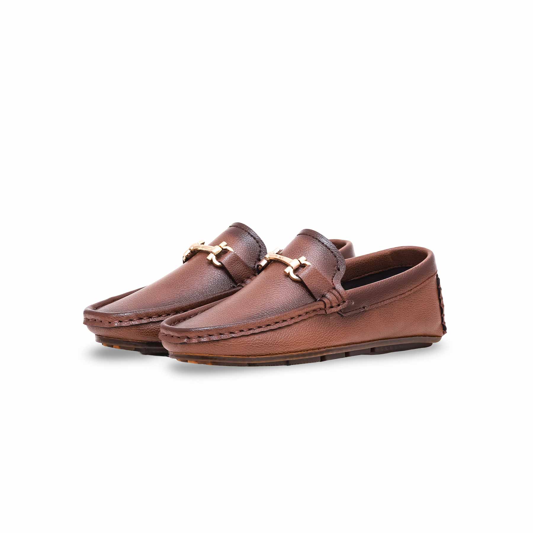 Boys Rust Formal Moccasin KD0857 - Image 3