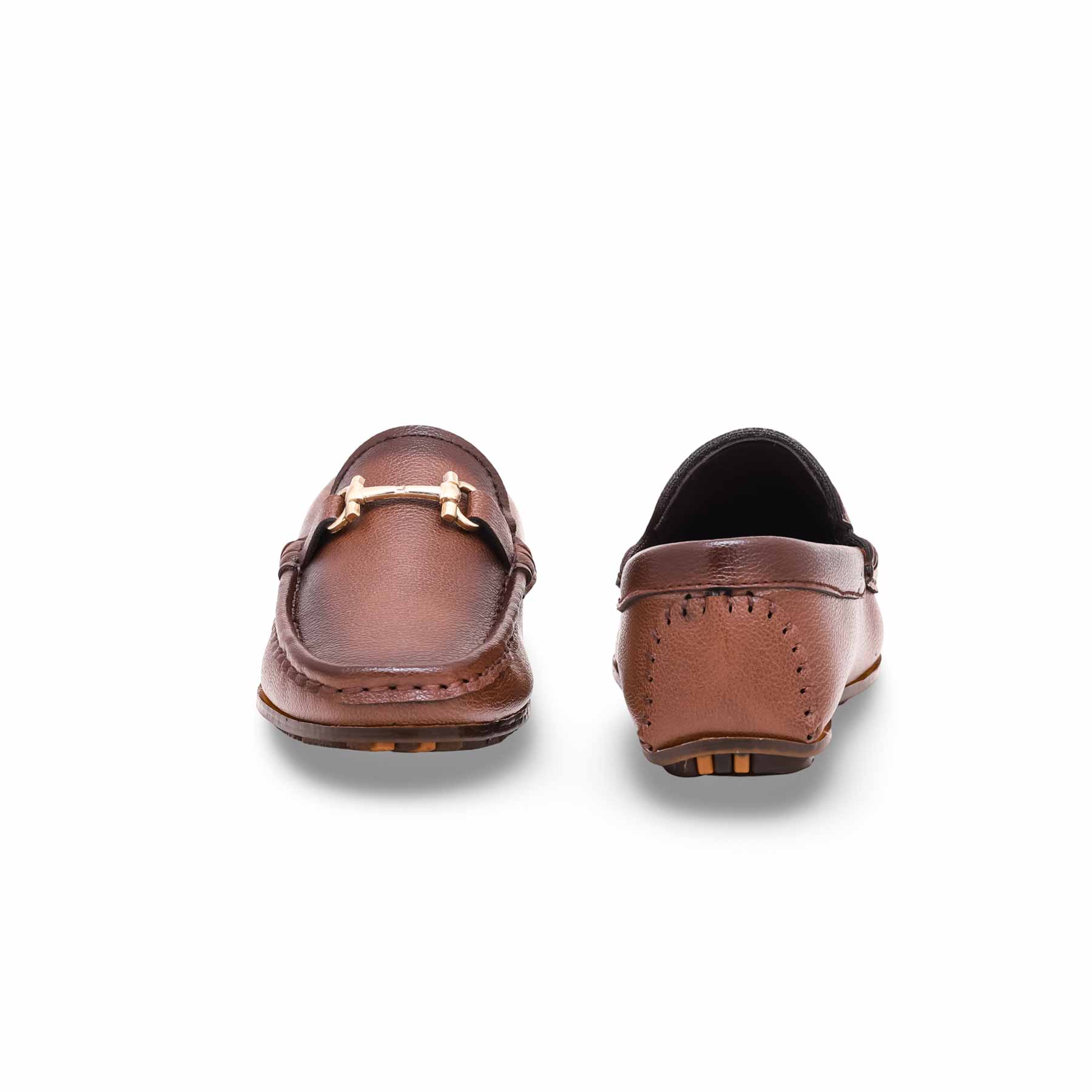 Boys Rust Formal Moccasin KD0857 - Image 4