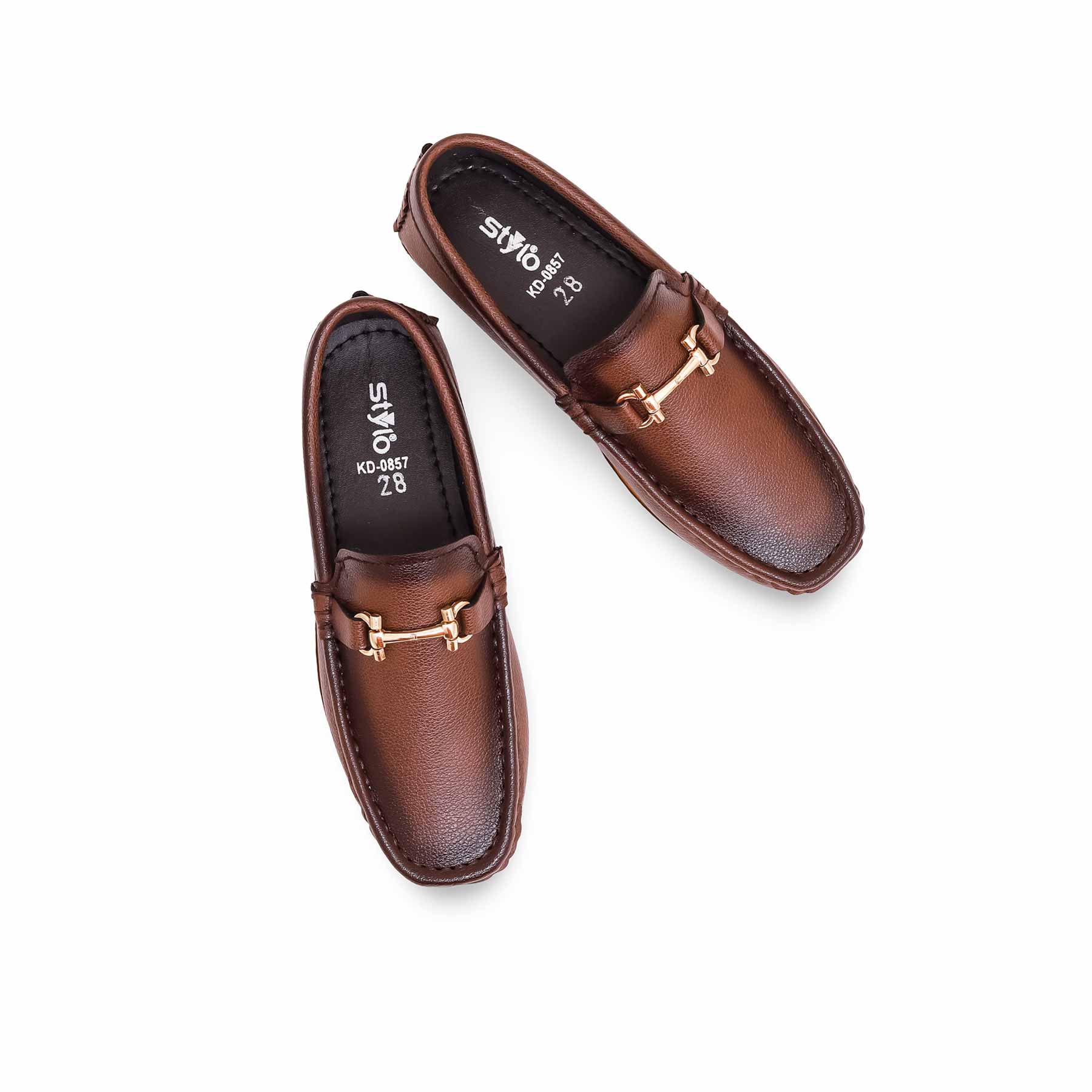Boys Rust Formal Moccasin KD0857 - Image 5