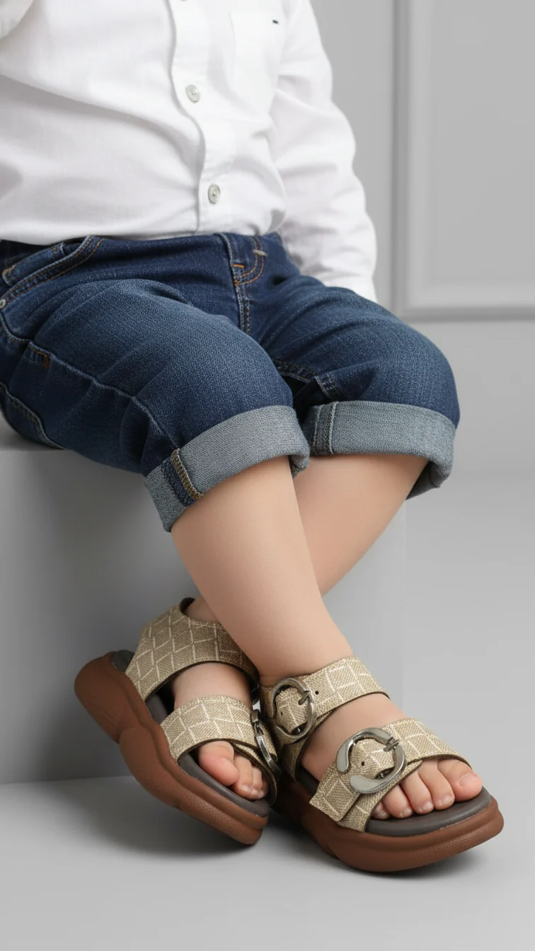 Boys Tan Formal Sandal KD4720