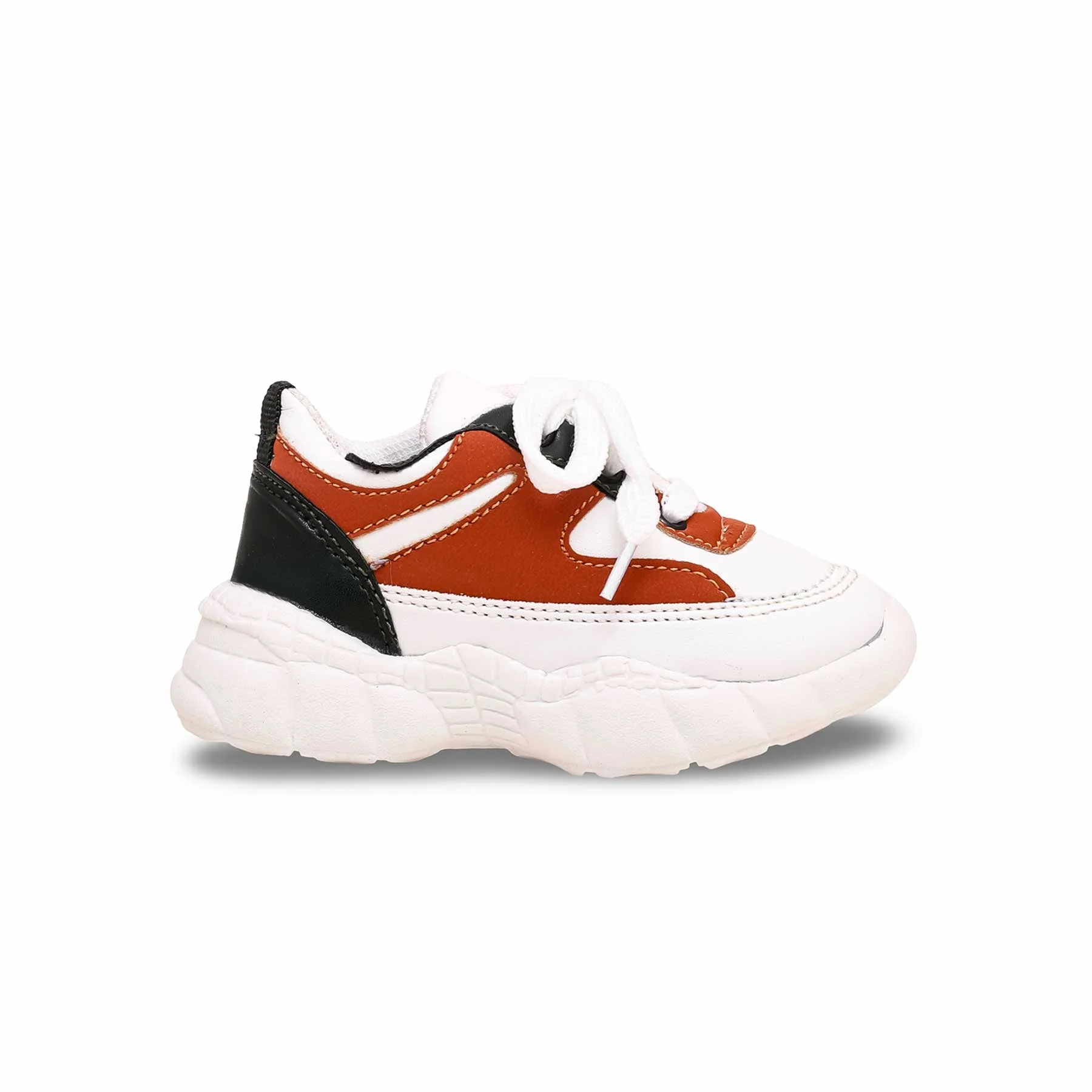 Boys White Casual Jogger KD1804 - Image 2