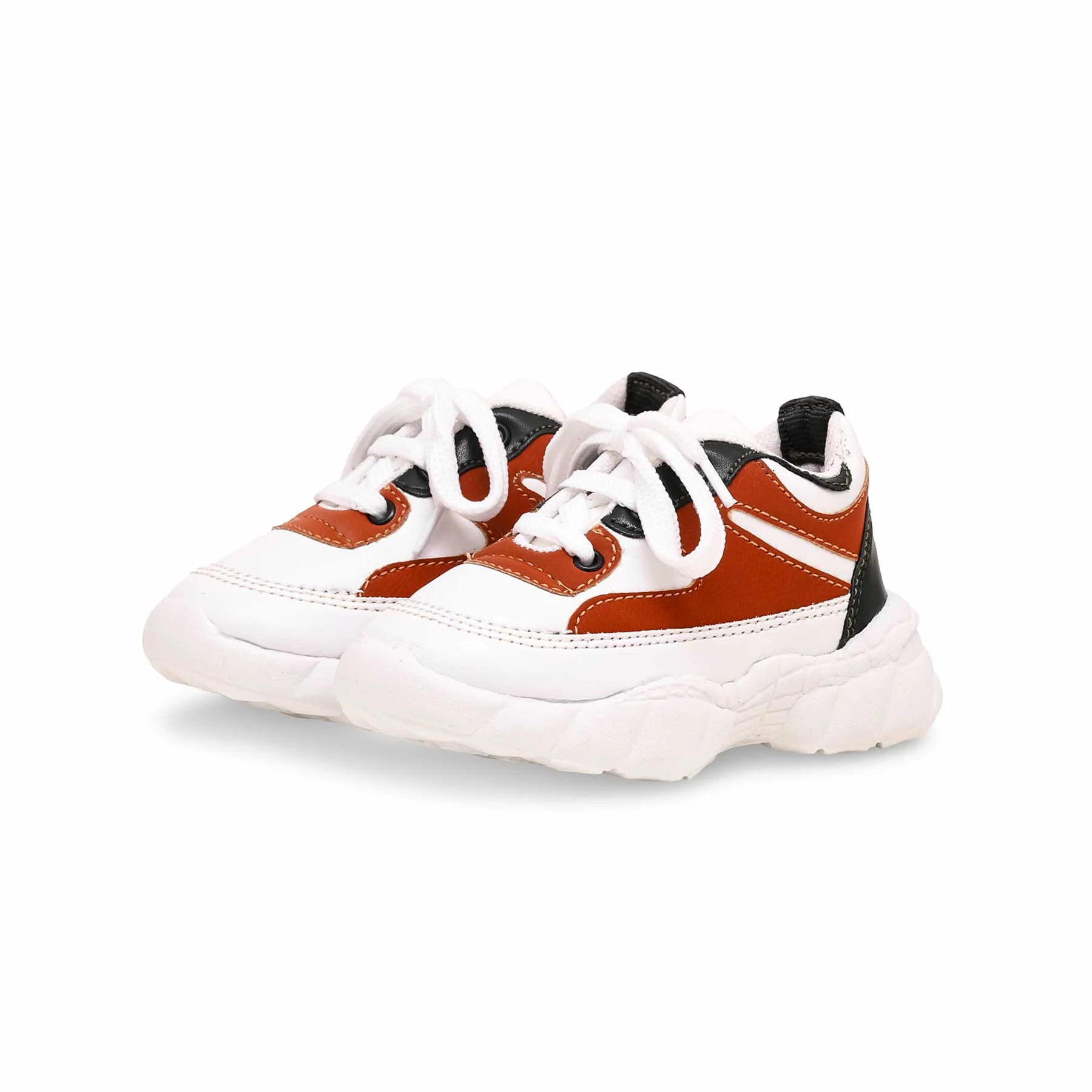 Boys White Casual Jogger KD1804 - Image 3