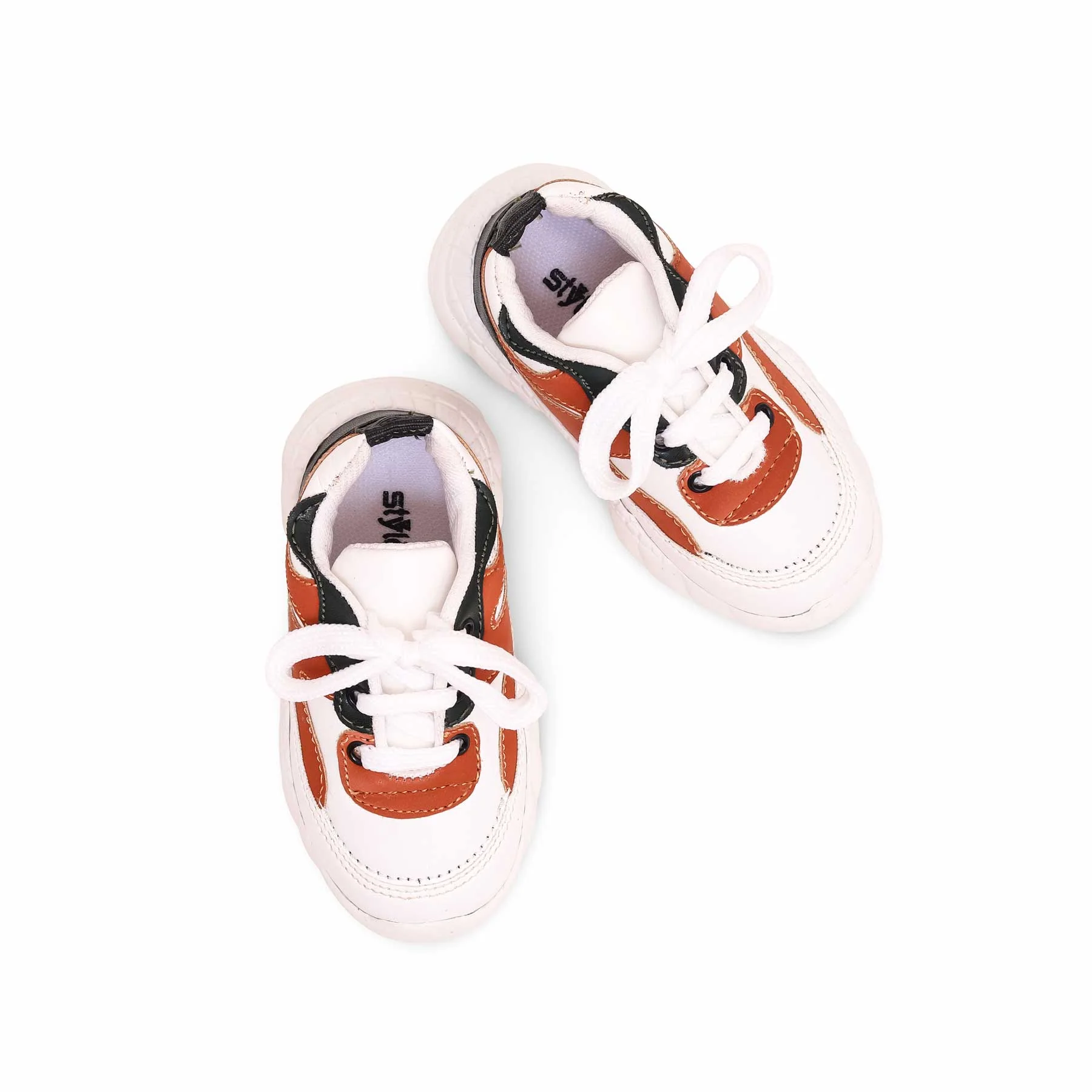 Boys White Casual Jogger KD1804 - Image 5