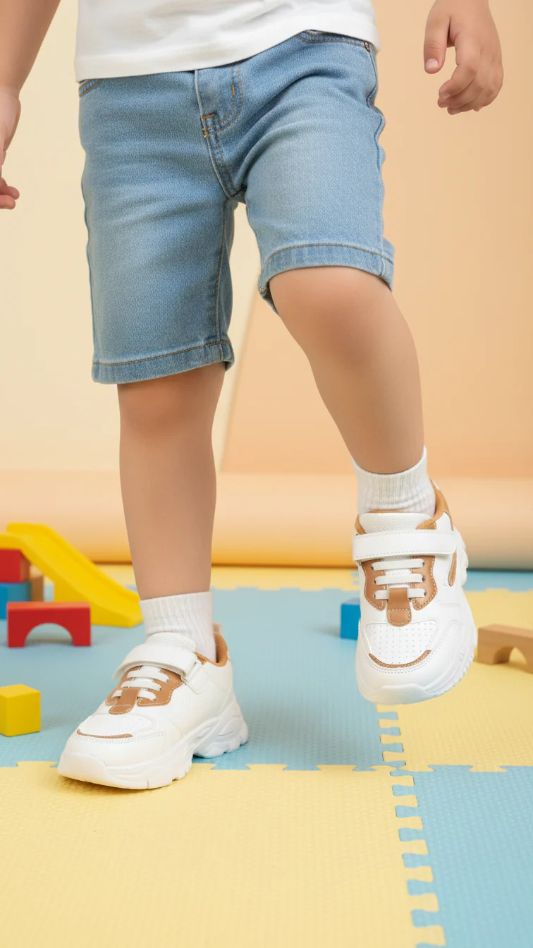 Boys White Casual Jogger KD8145